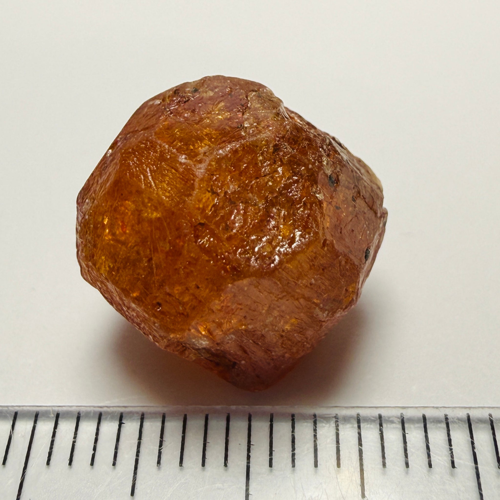 Mandarin Spessartite Crystal, 23.64ct, Loliondo, Tanzania, Untreated Unheated