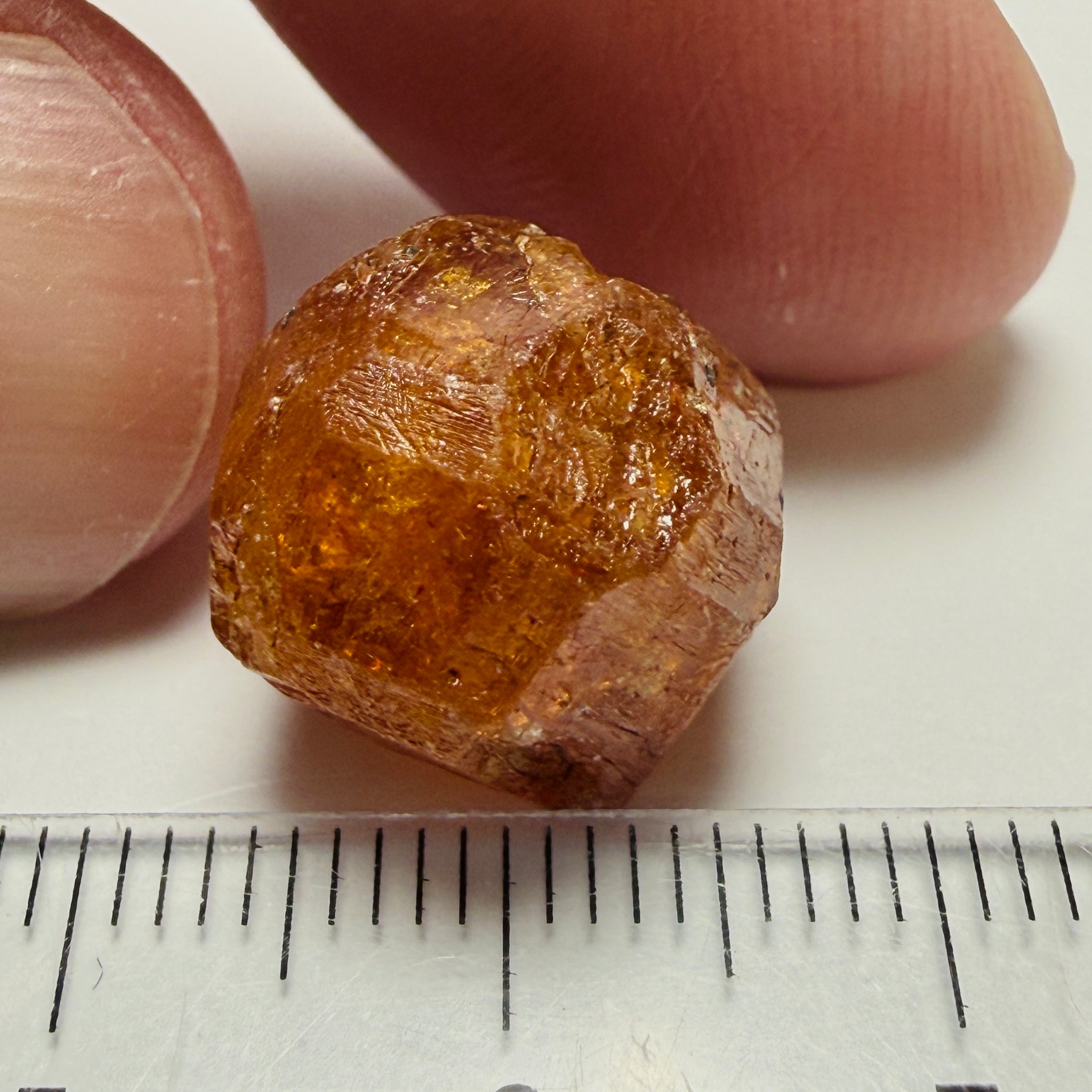 Mandarin Spessartite Crystal, 23.64ct, Loliondo, Tanzania, Untreated Unheated