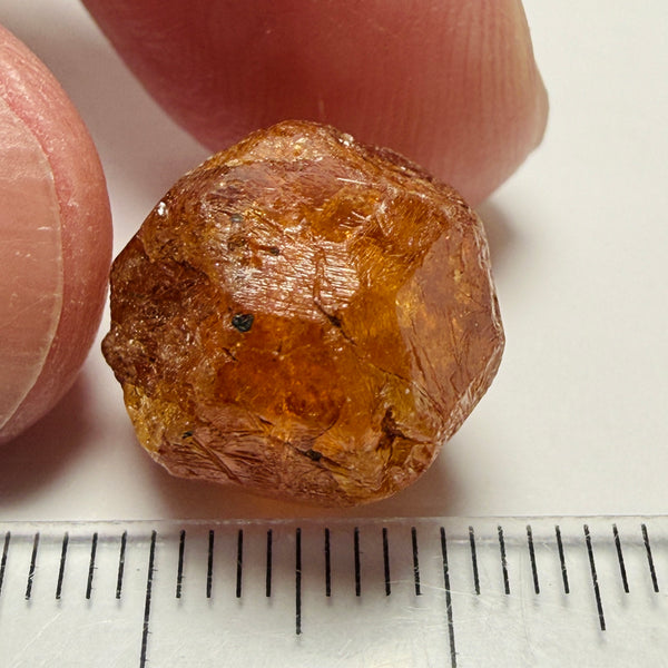 Mandarin Spessartite Crystal, 23.64ct, Loliondo, Tanzania, Untreated Unheated