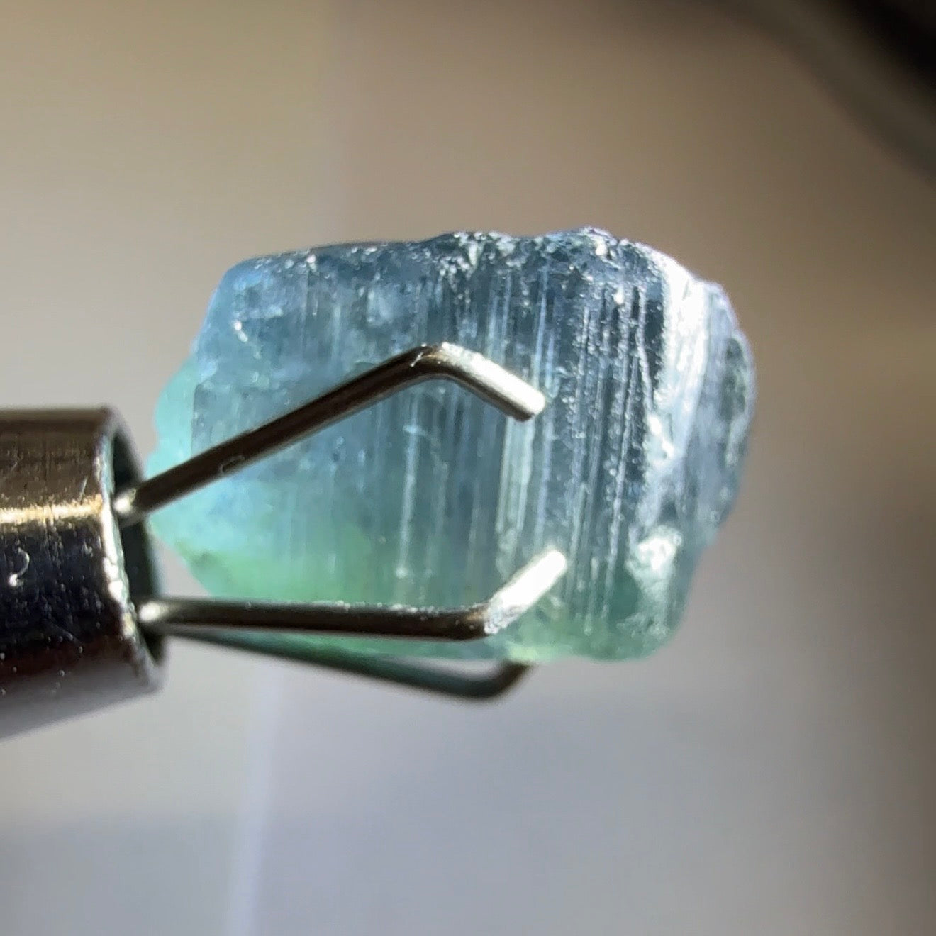 Congo Tourmaline, 2.95ct, Untreated Unheated, si-I, cut with inclusions, see backlit