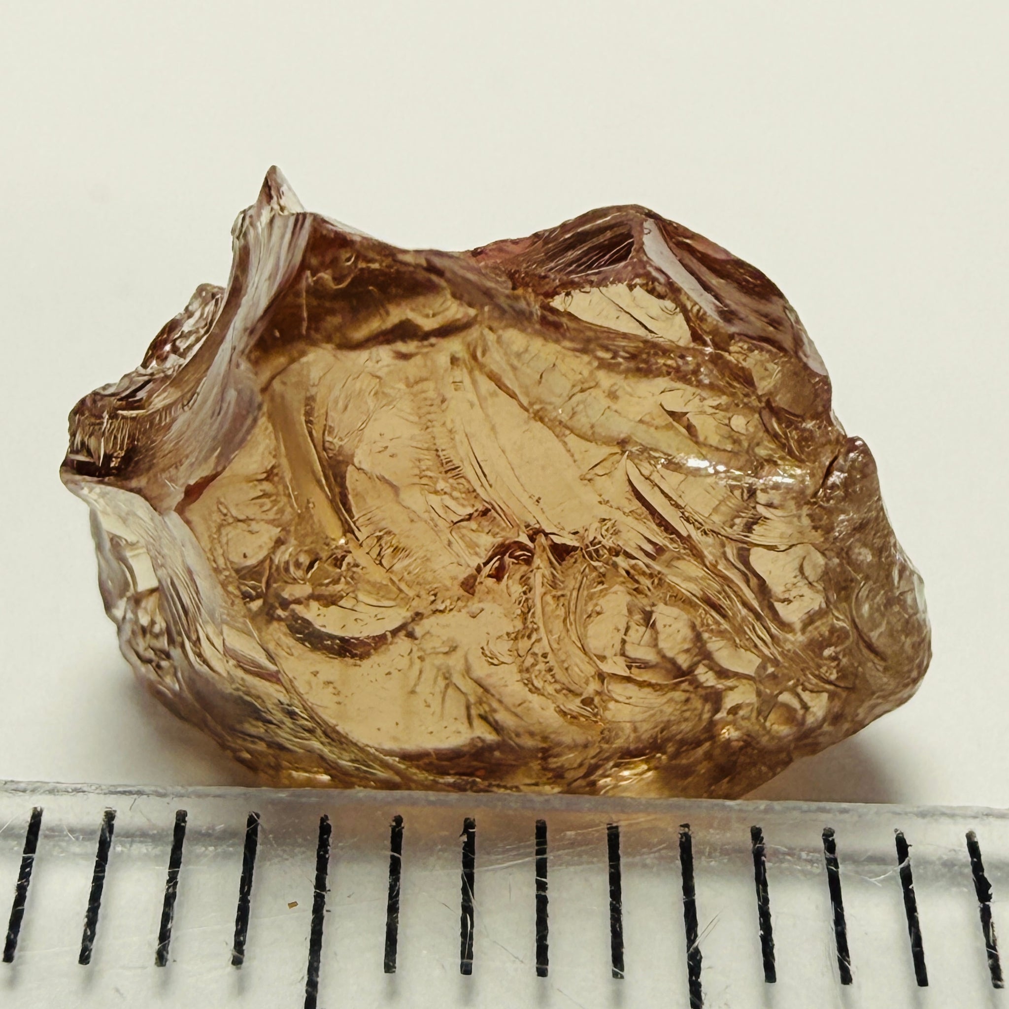 Malaya Garnet, 6.44ct, Tanzania, Untreated Unheated, inclusion on the outside, see marked circle, rest faint needles, shape flattish, see pics