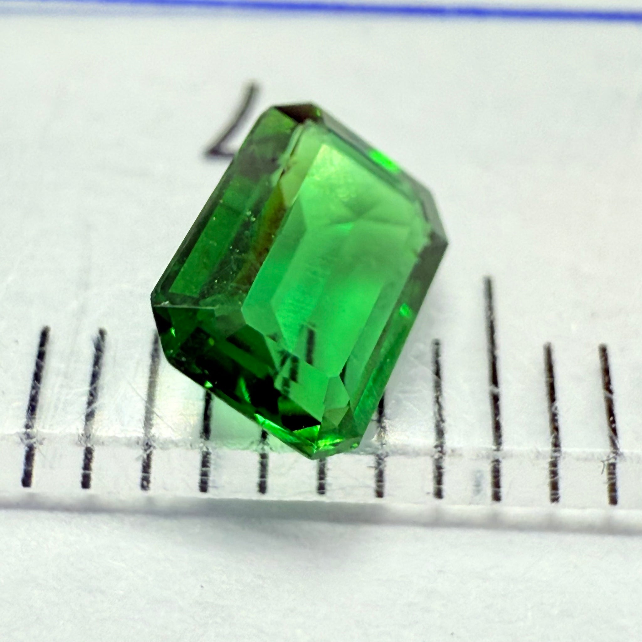 Chrome Tourmaline, 0.46ct, Landanai, Tanzania, Untreated Unheated, native cut