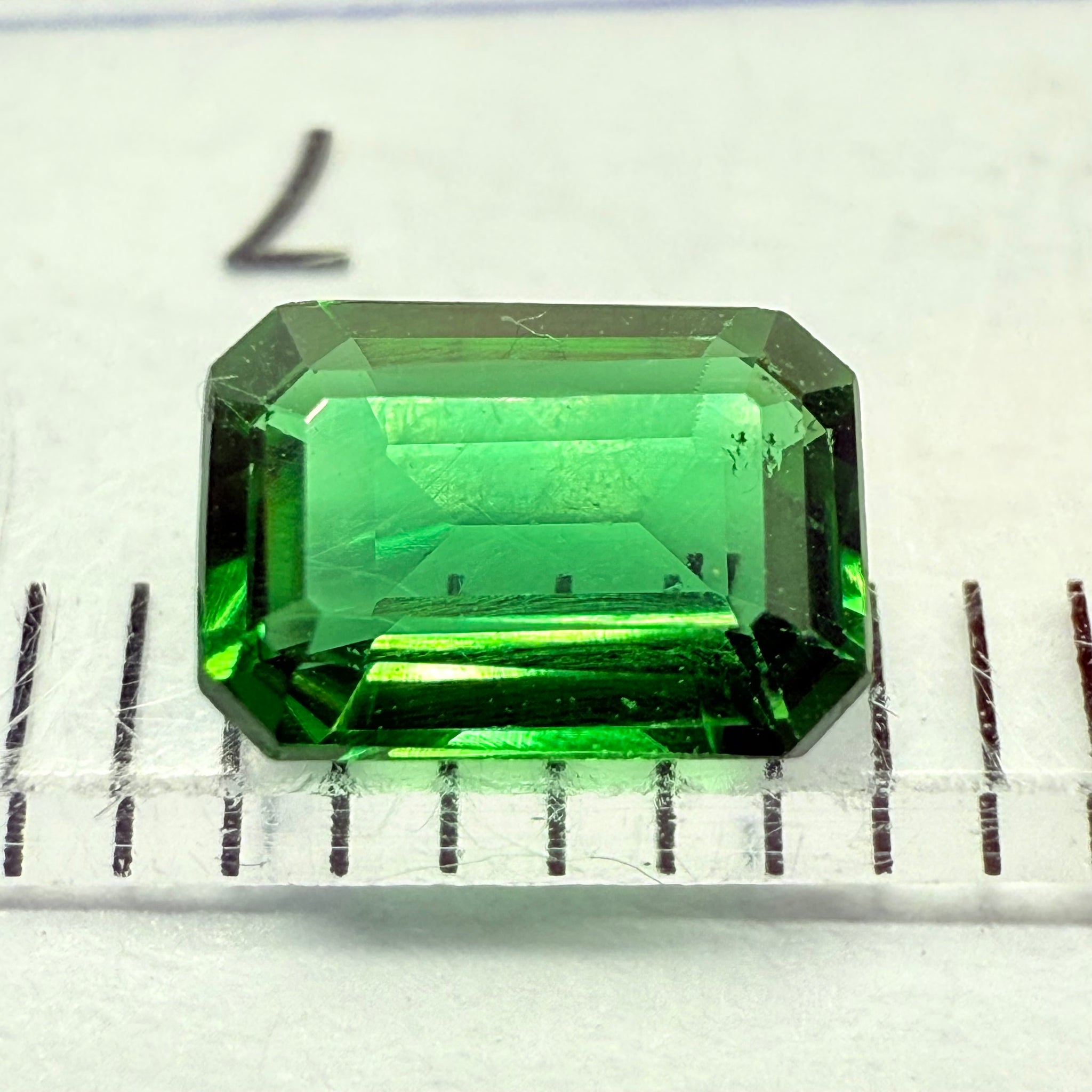 Chrome Tourmaline, 0.46ct, Landanai, Tanzania, Untreated Unheated, native cut