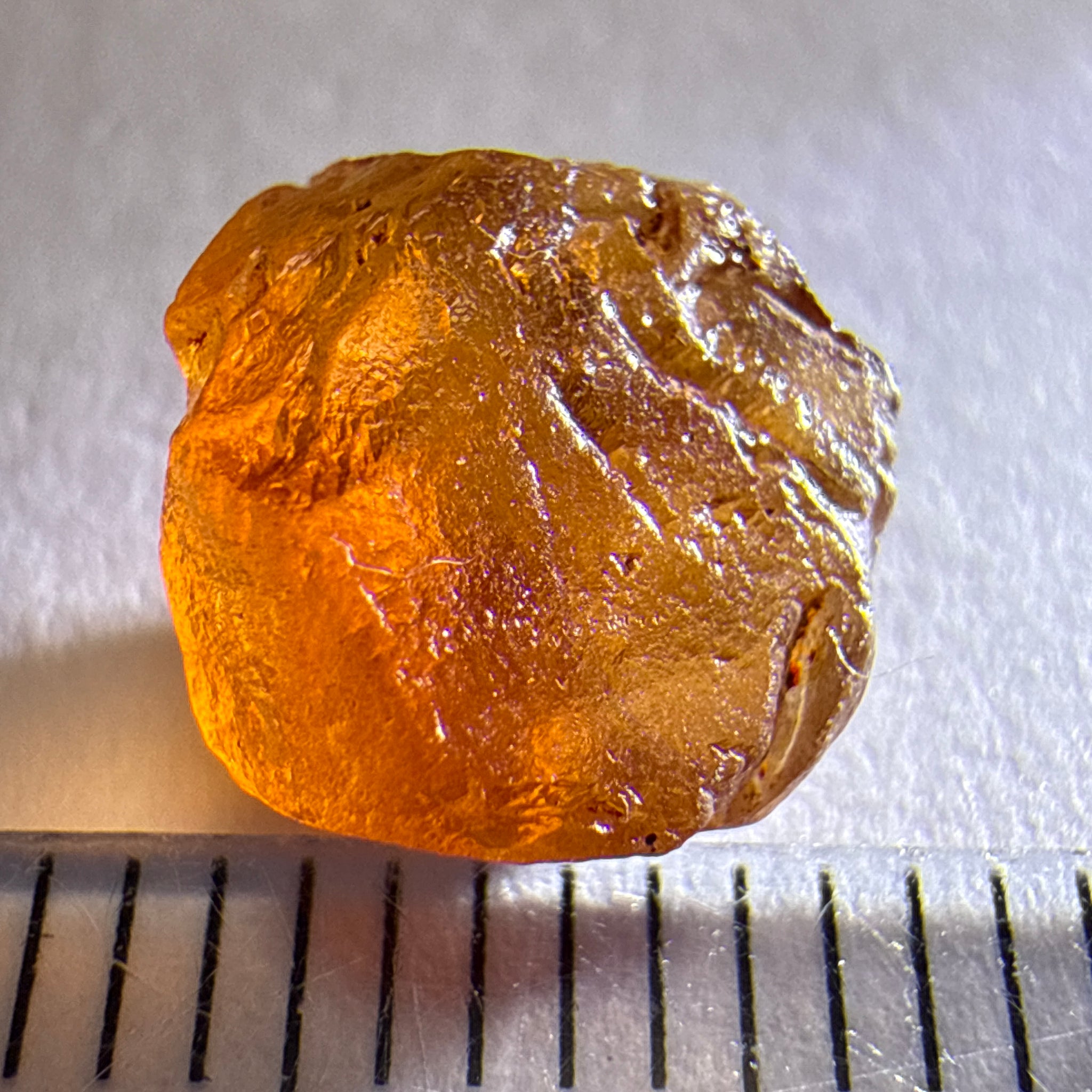 Malaya Garnet, 4.11ct, Tanzania, Untreated Unheated, no inclusions, just slight silk