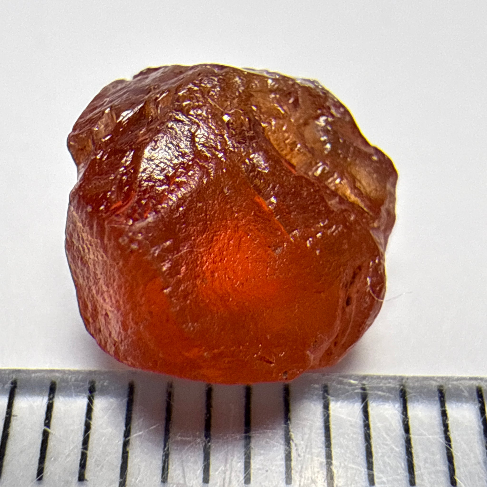 Malaya Garnet, 4.11ct, Tanzania, Untreated Unheated, no inclusions, just slight silk