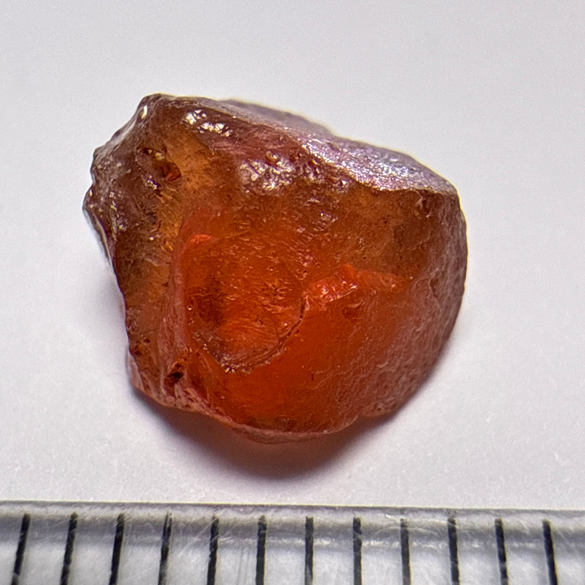 Malaya Garnet, 4.11ct, Tanzania, Untreated Unheated, no inclusions, just slight silk