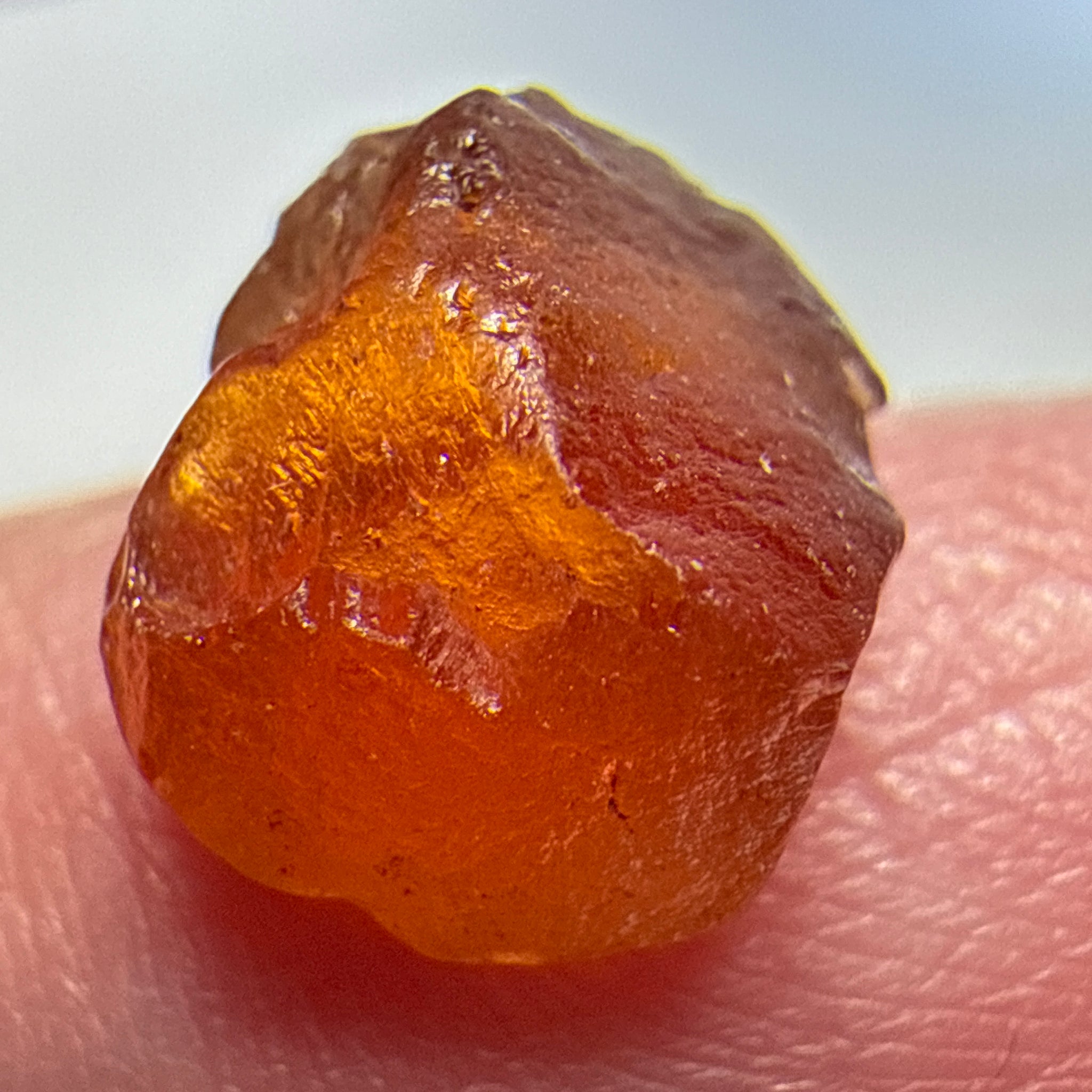 Malaya Garnet, 4.11ct, Tanzania, Untreated Unheated, no inclusions, just slight silk
