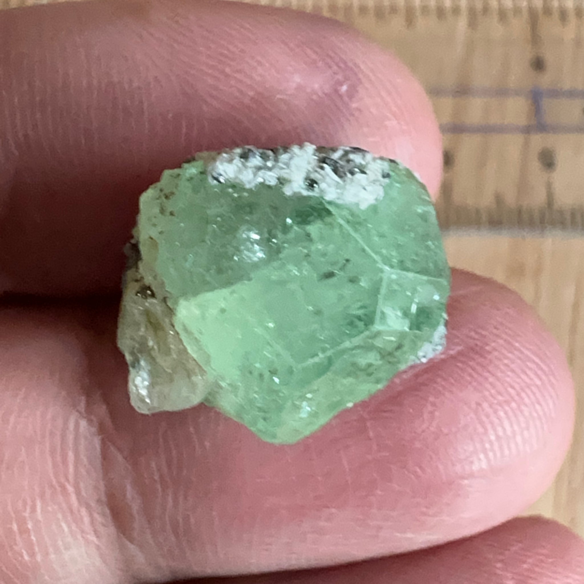 Diopside crystal on matrix, 16.03ct, Merelani, Tanzania