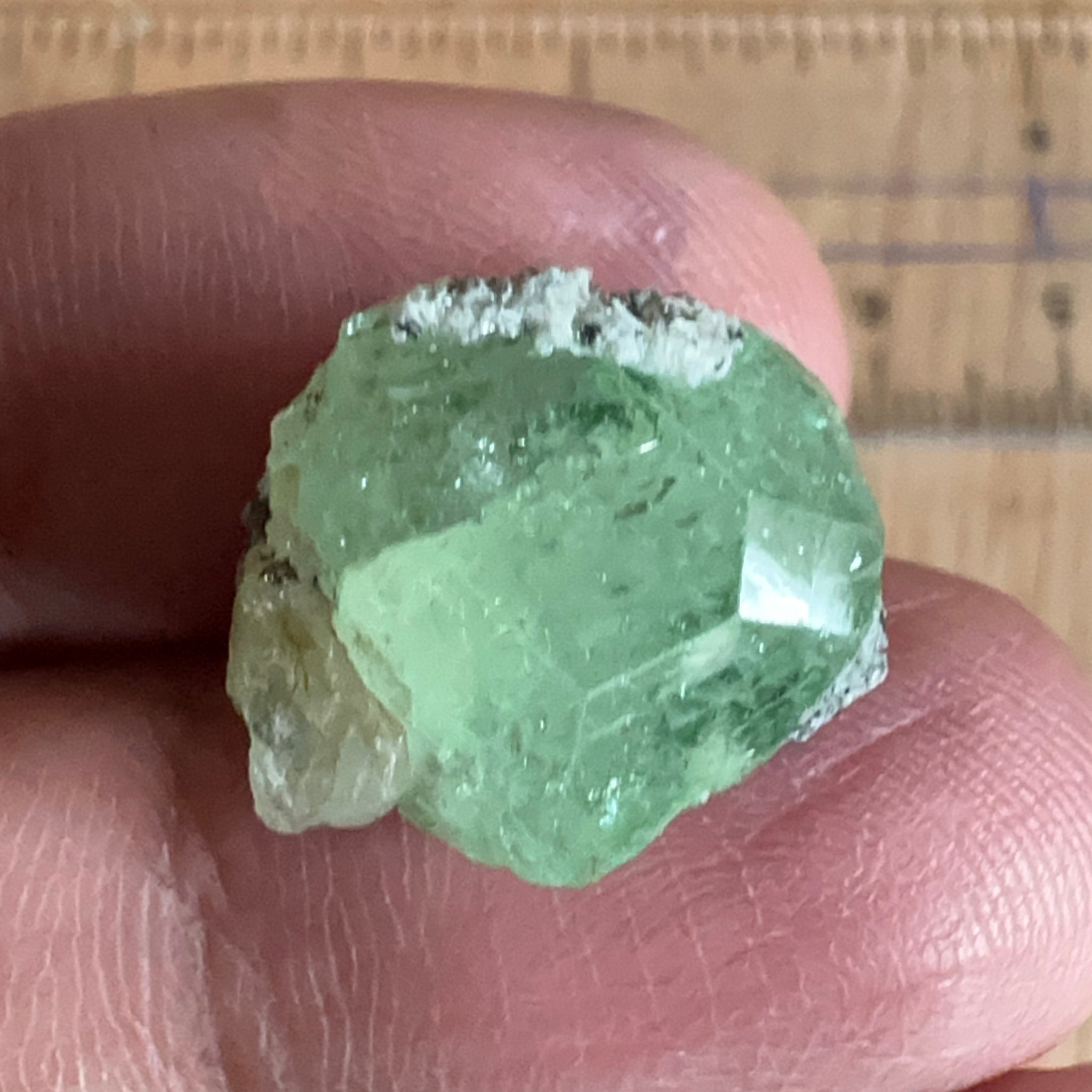 Diopside crystal on matrix, 16.03ct, Merelani, Tanzania