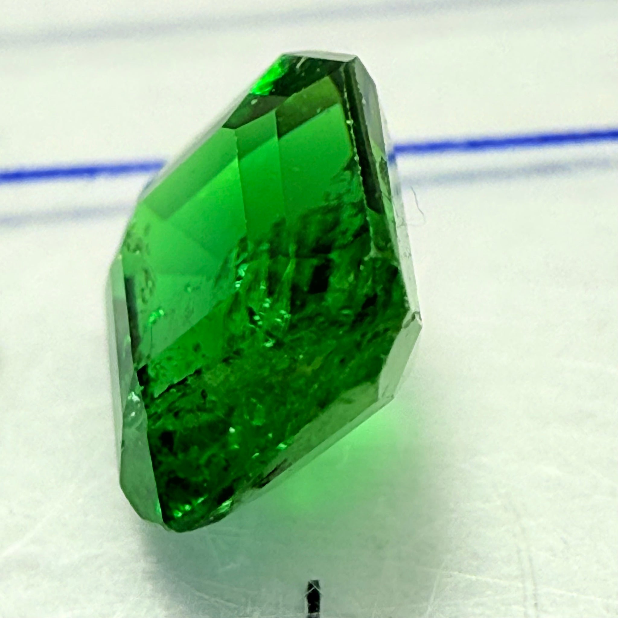 Chrome Tourmaline, 0.56ct, Landanai, Tanzania, Untreated Unheated, native cut, heavily included