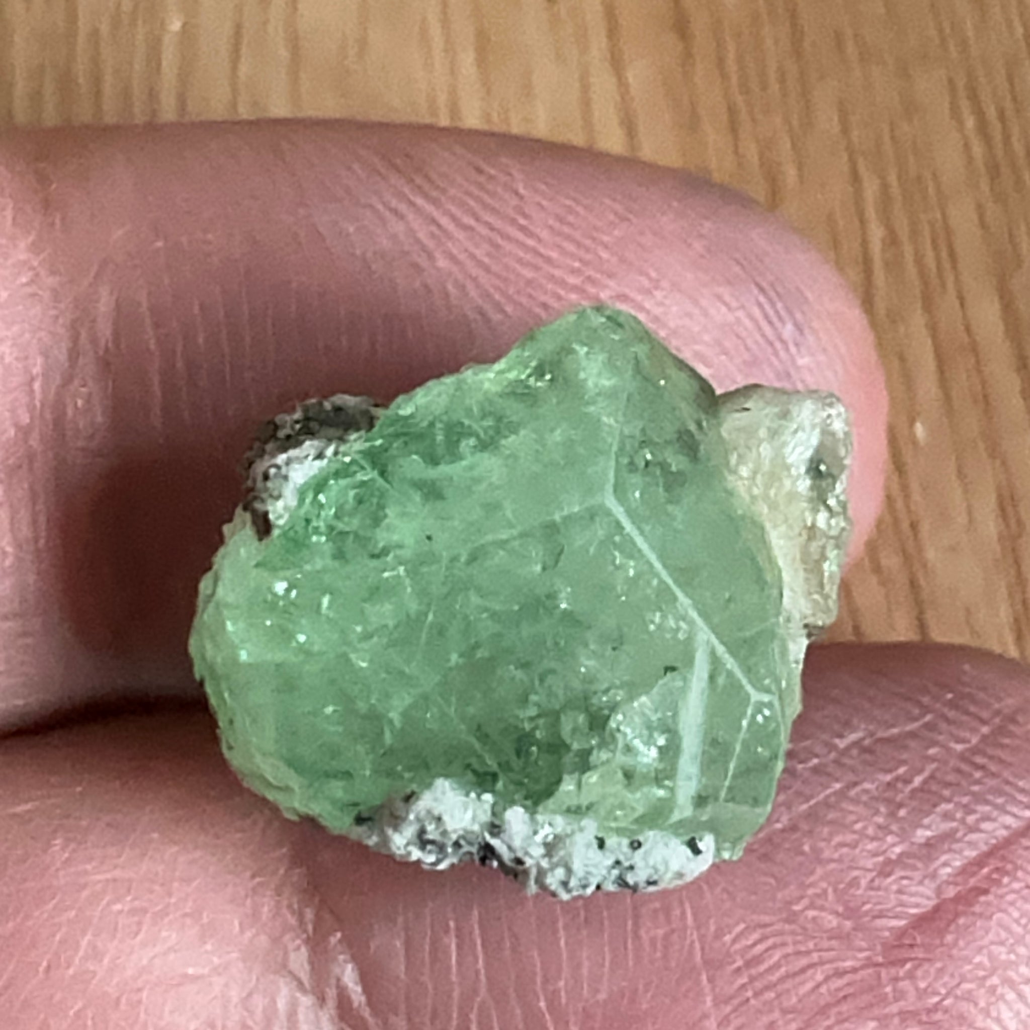 Diopside crystal on matrix, 16.03ct, Merelani, Tanzania