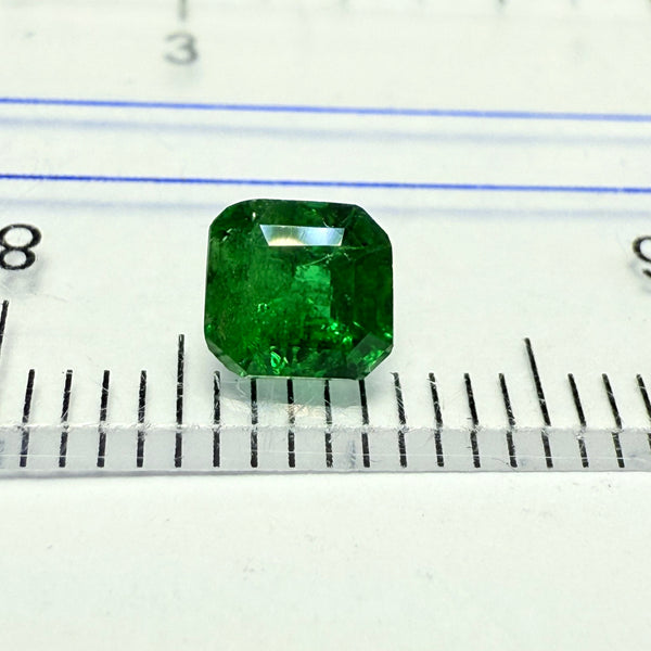 Chrome Tourmaline, 0.56ct, Landanai, Tanzania, Untreated Unheated, native cut, heavily included