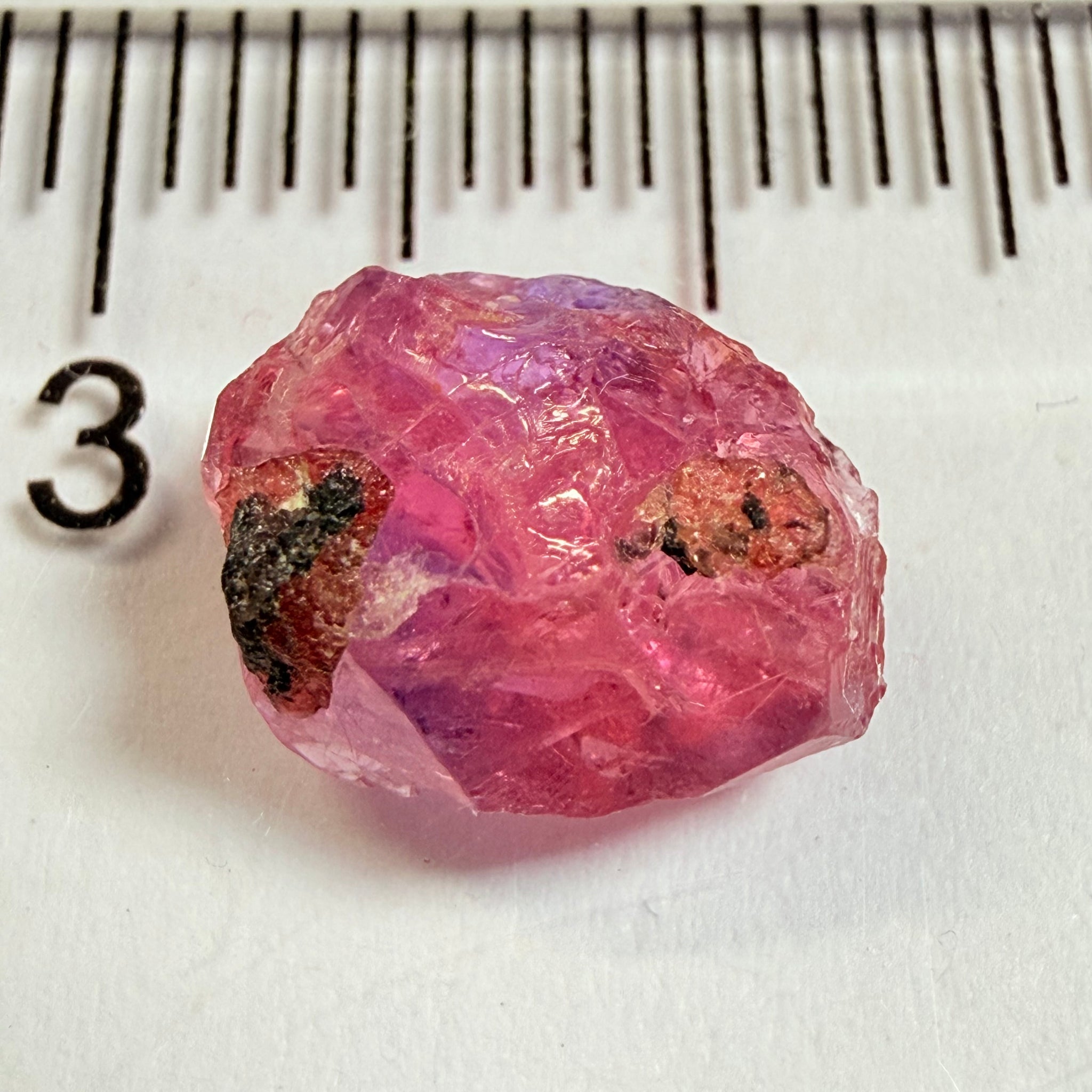 Winza Sapphire, 2.89ct, Winza, Tanzania, Untreated Unheated, flat stone, not for faceting, but great to set in jewellery as is