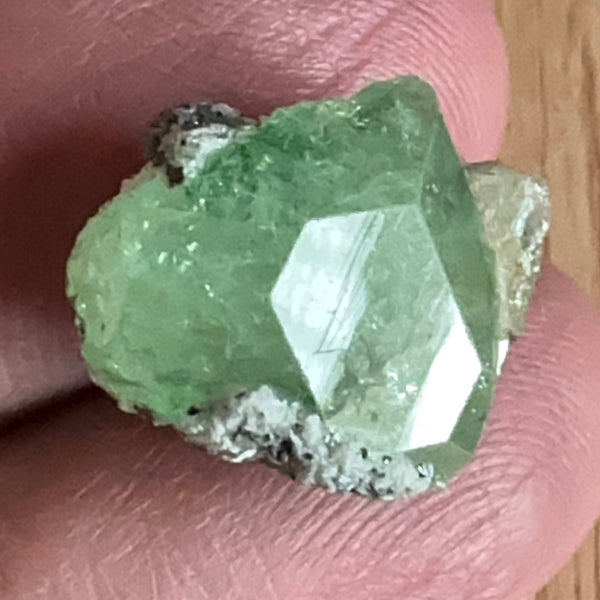 Diopside crystal on matrix, 16.03ct, Merelani, Tanzania