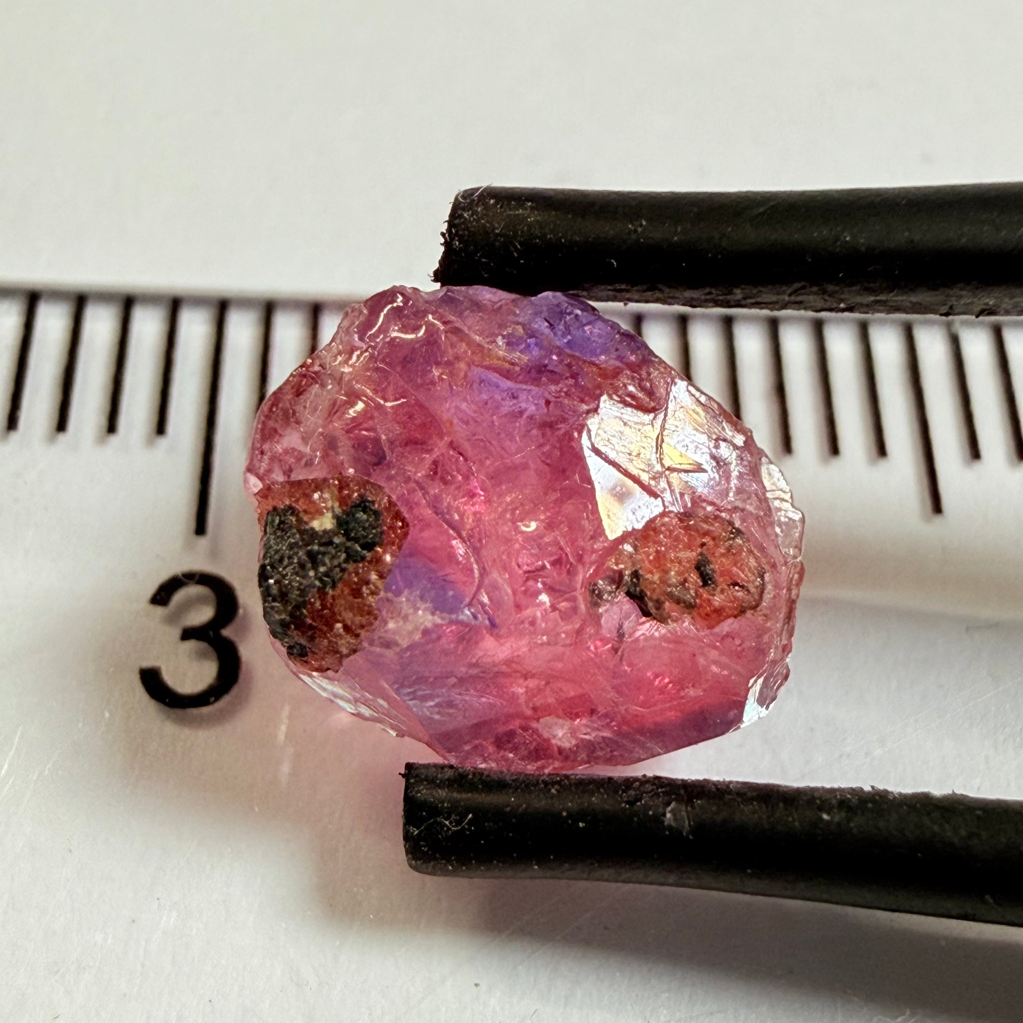 Winza Sapphire, 2.89ct, Winza, Tanzania, Untreated Unheated, flat stone, not for faceting, but great to set in jewellery as is