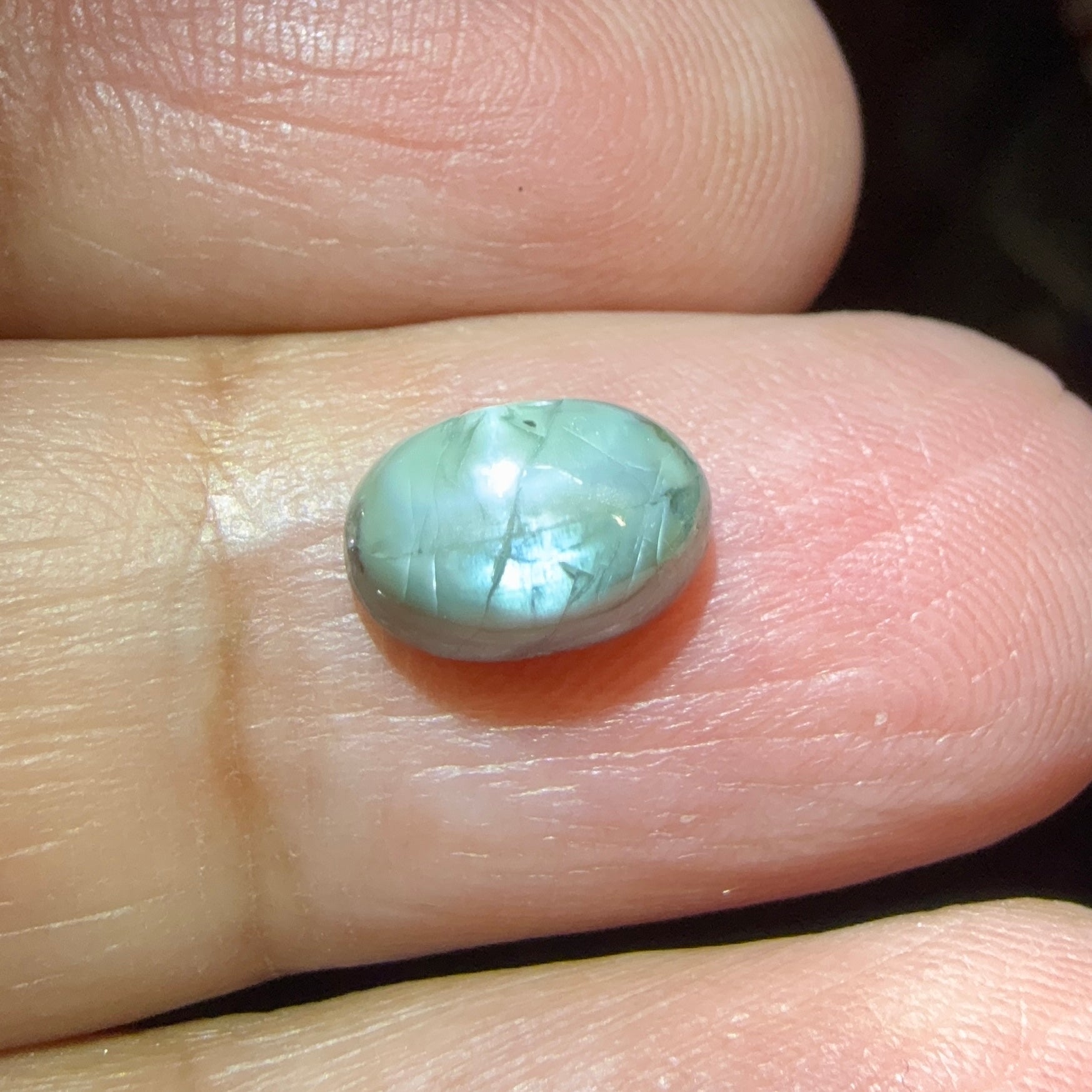 Cats-Eye Alexandrite (very slight partial cats-eye effect), 2.77ct, Manyara, Tanzania, Untreated Unheated