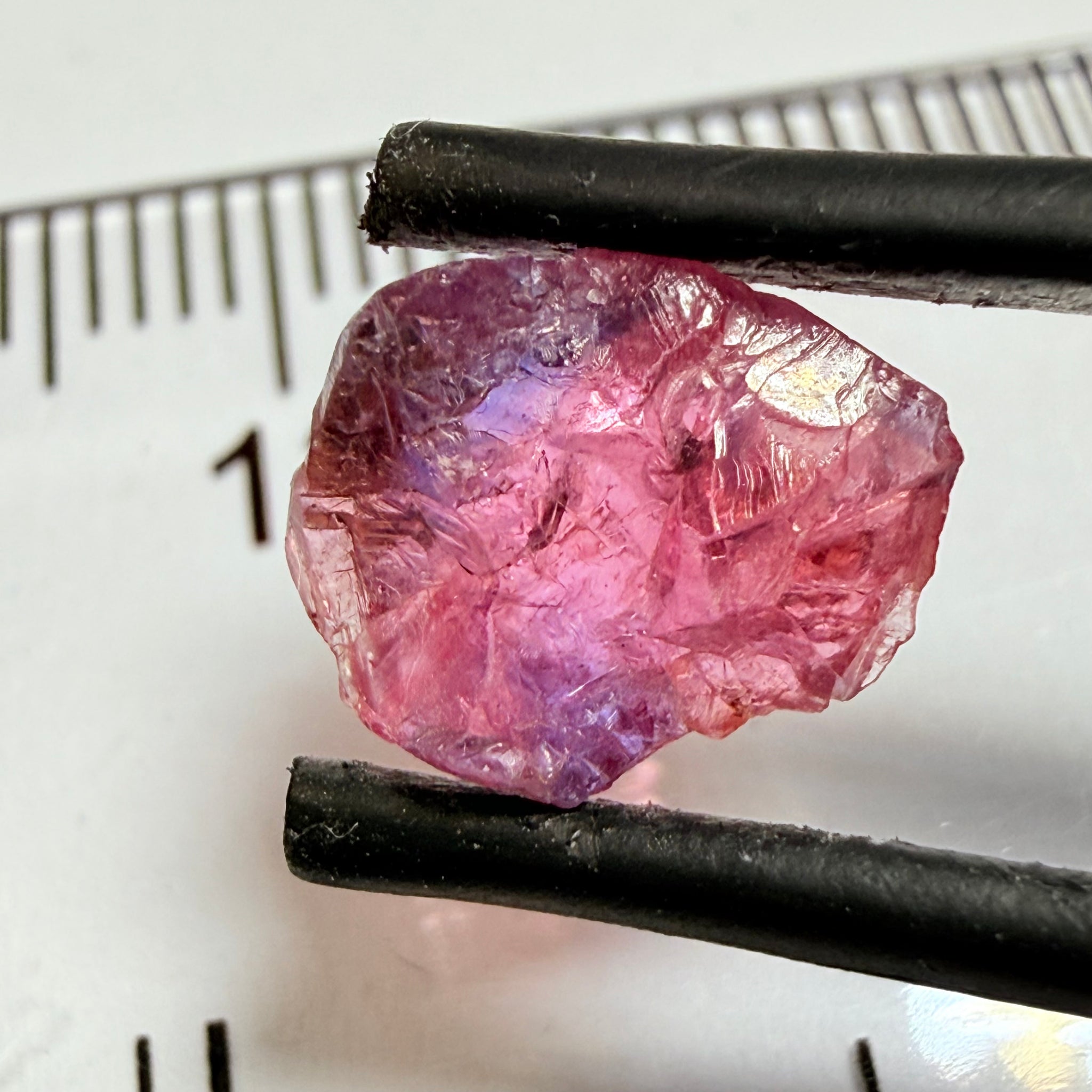 Winza Sapphire, 2.89ct, Winza, Tanzania, Untreated Unheated, flat stone, not for faceting, but great to set in jewellery as is