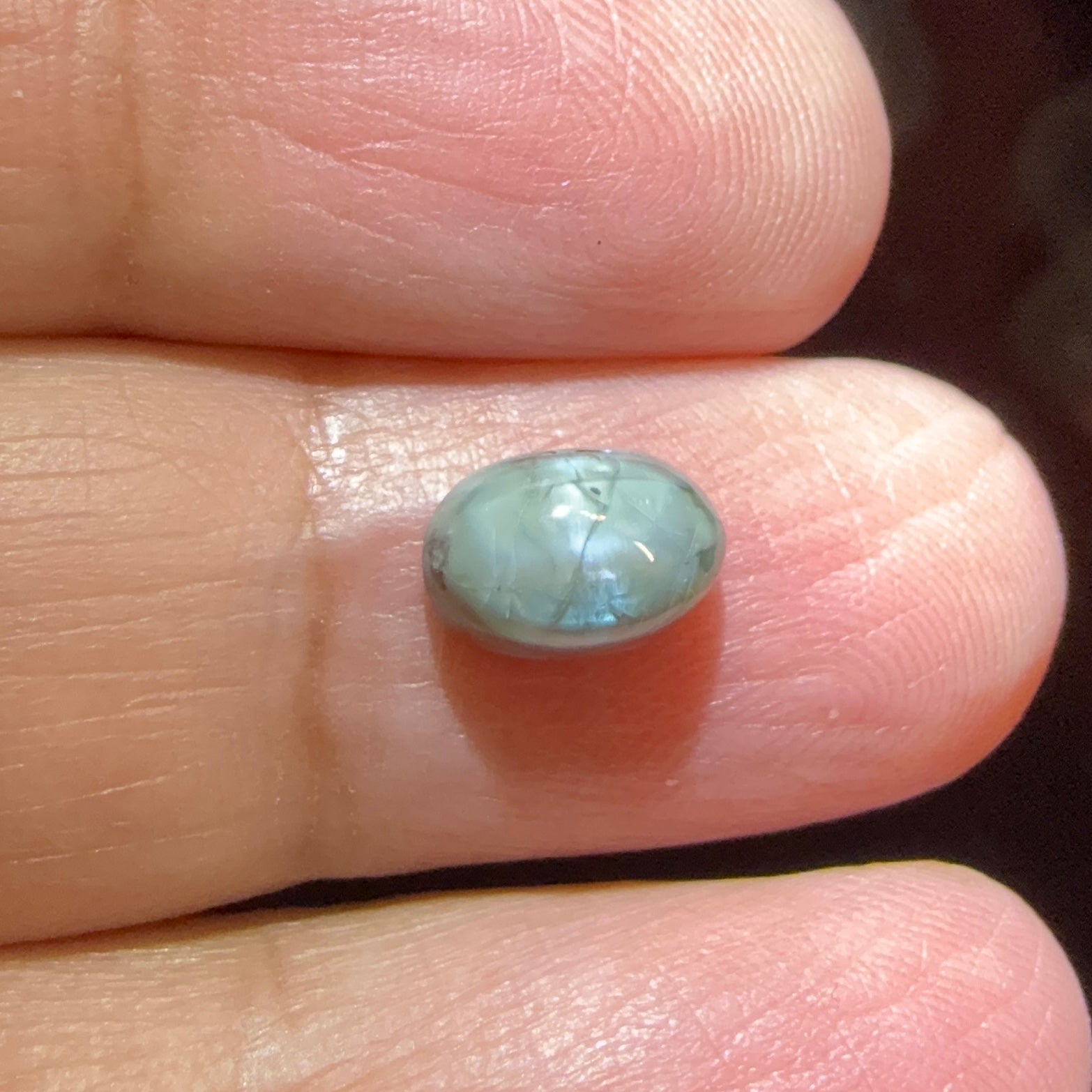 Cats-Eye Alexandrite (very slight partial cats-eye effect), 2.77ct, Manyara, Tanzania, Untreated Unheated