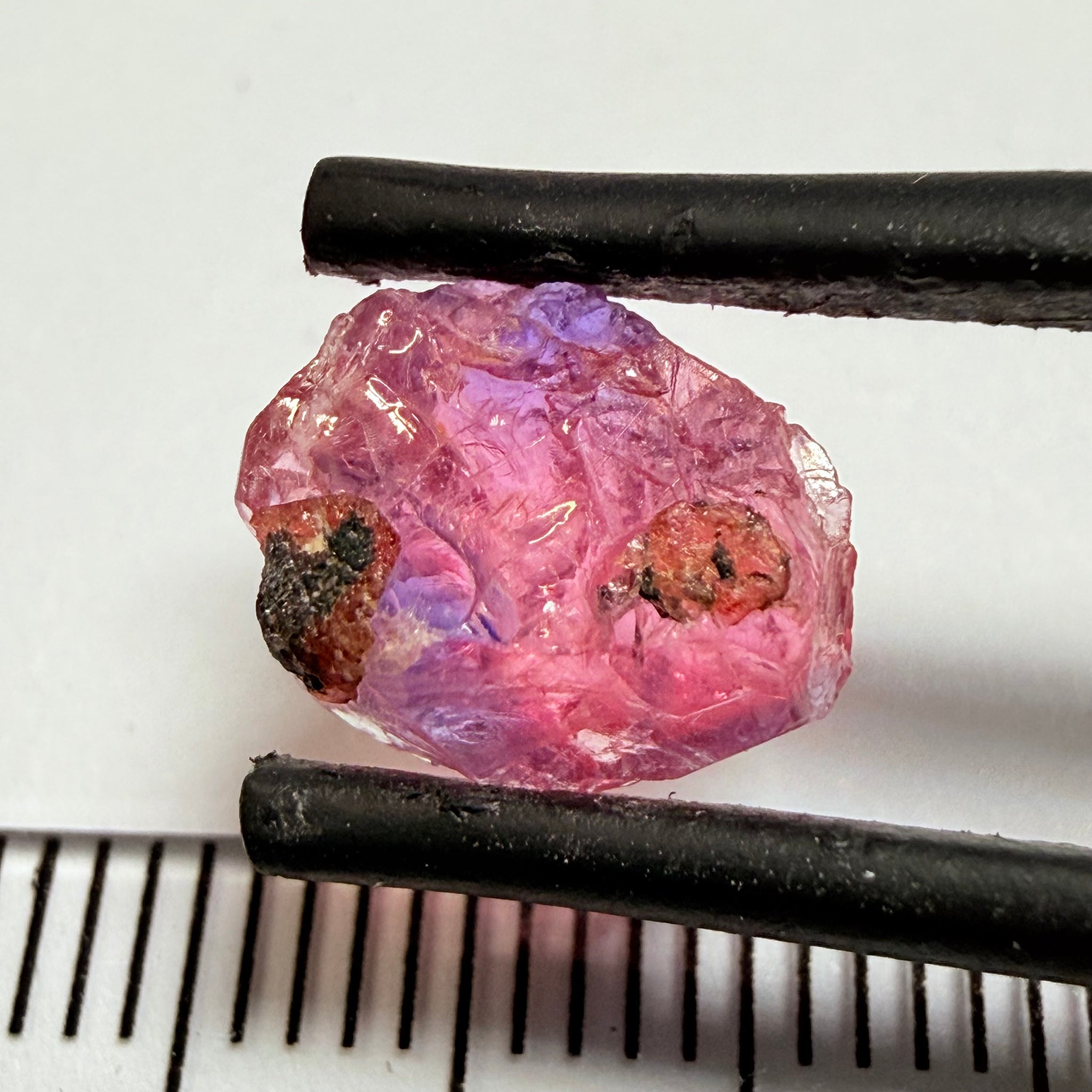 Winza Sapphire, 2.89ct, Winza, Tanzania, Untreated Unheated, flat stone, not for faceting, but great to set in jewellery as is