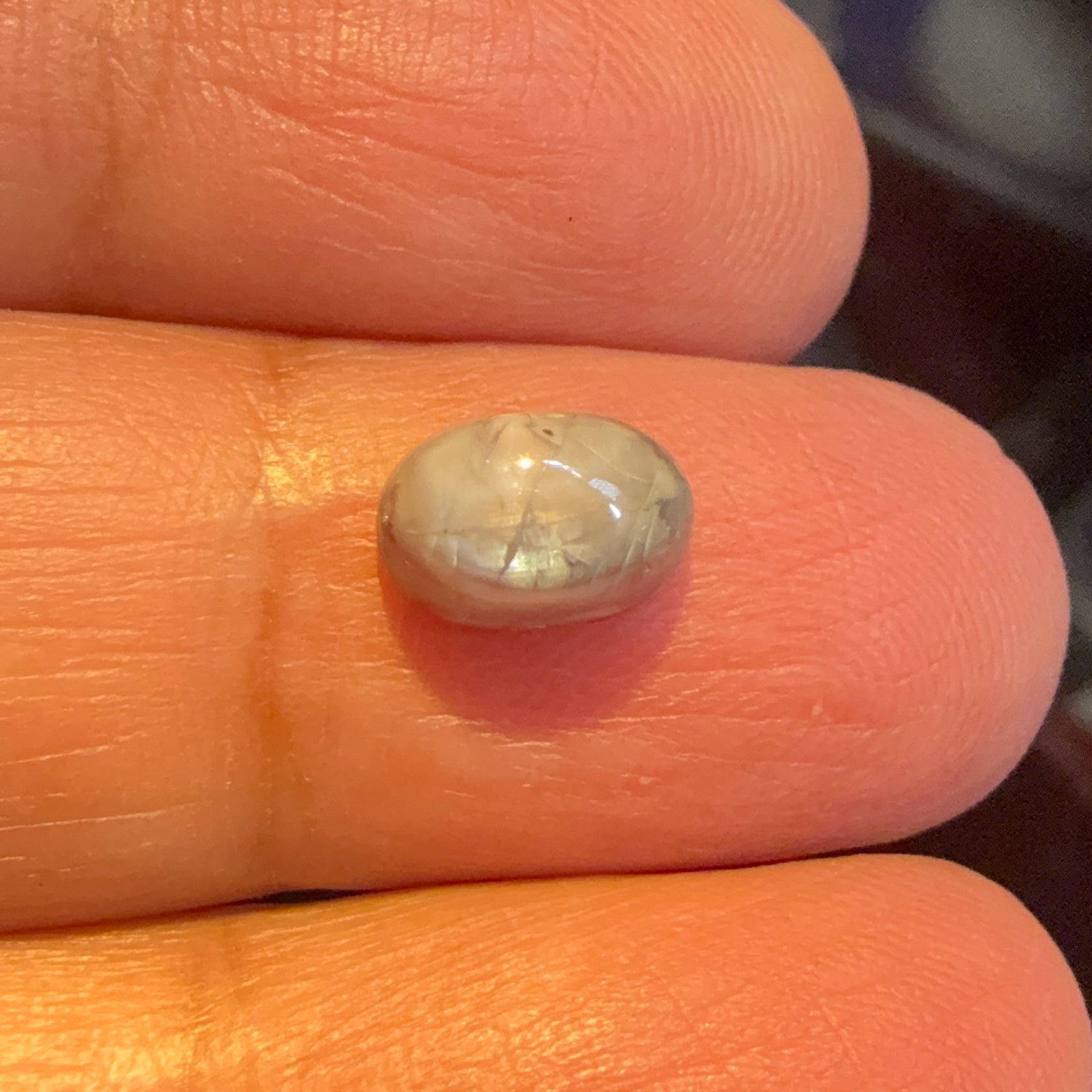 Cats-Eye Alexandrite (very slight partial cats-eye effect), 2.77ct, Manyara, Tanzania, Untreated Unheated