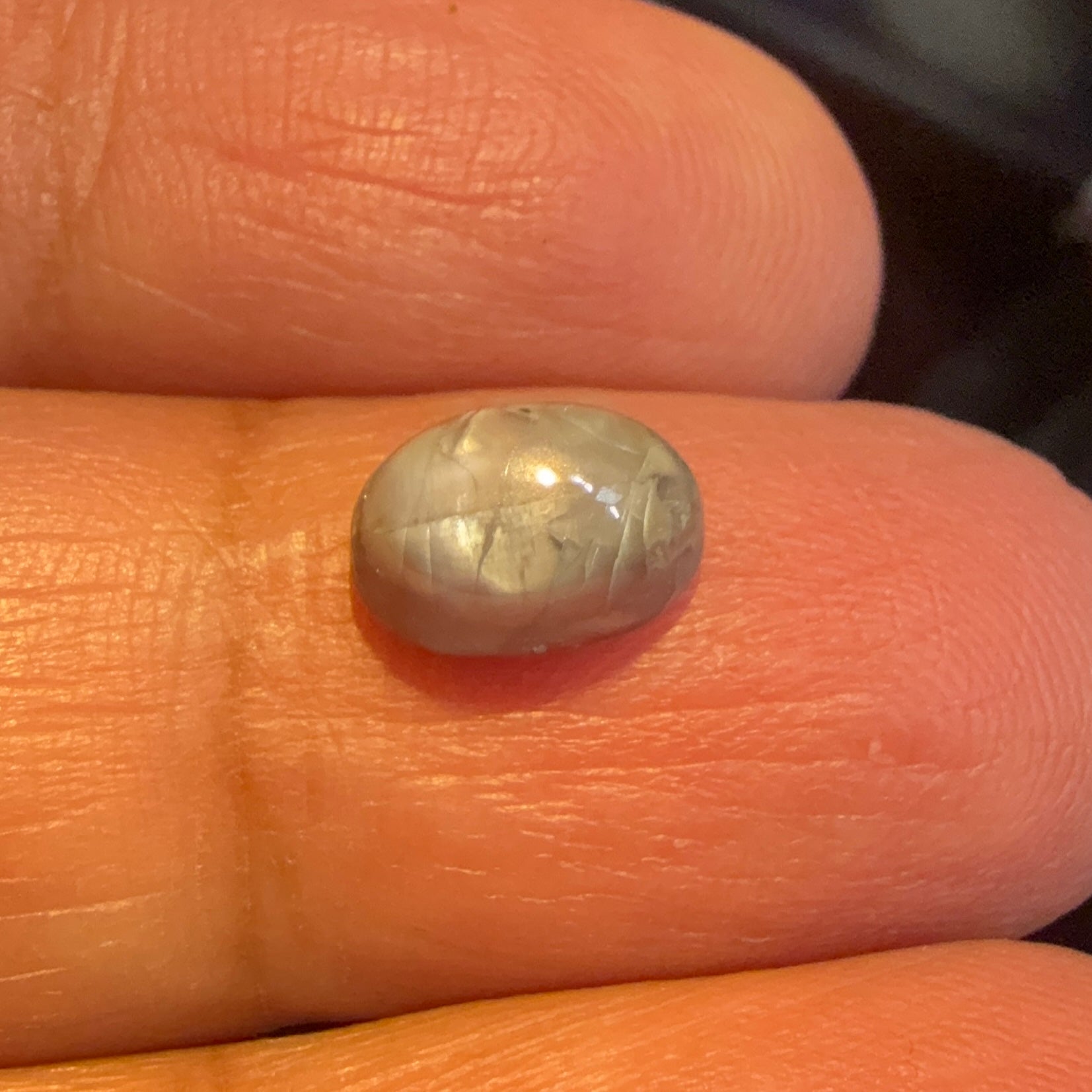 Cats-Eye Alexandrite (very slight partial cats-eye effect), 2.77ct, Manyara, Tanzania, Untreated Unheated