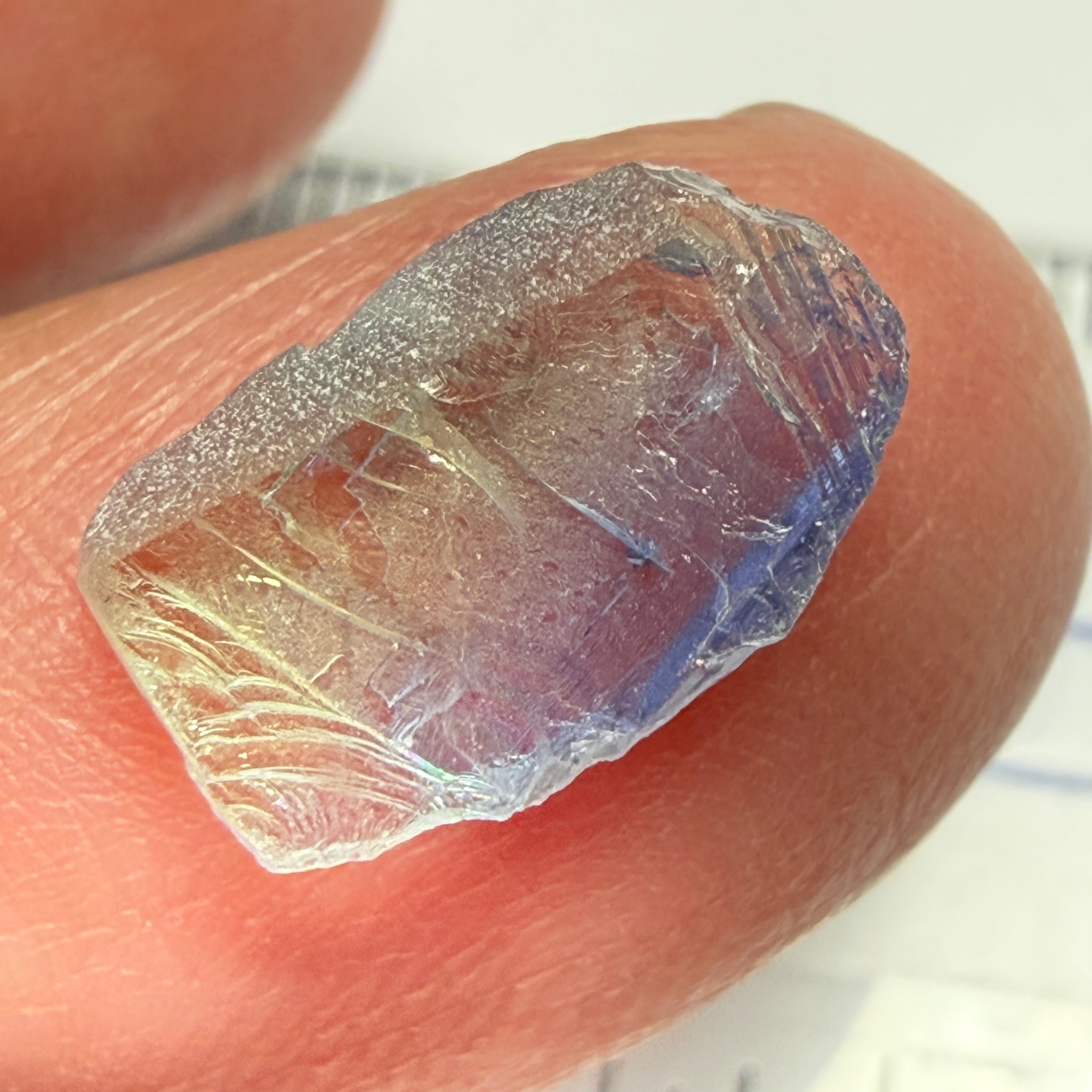 Tanzanite, 3.09ct, Tanzania, Untreated Unheated, flat and nice for setting as is in jewellery