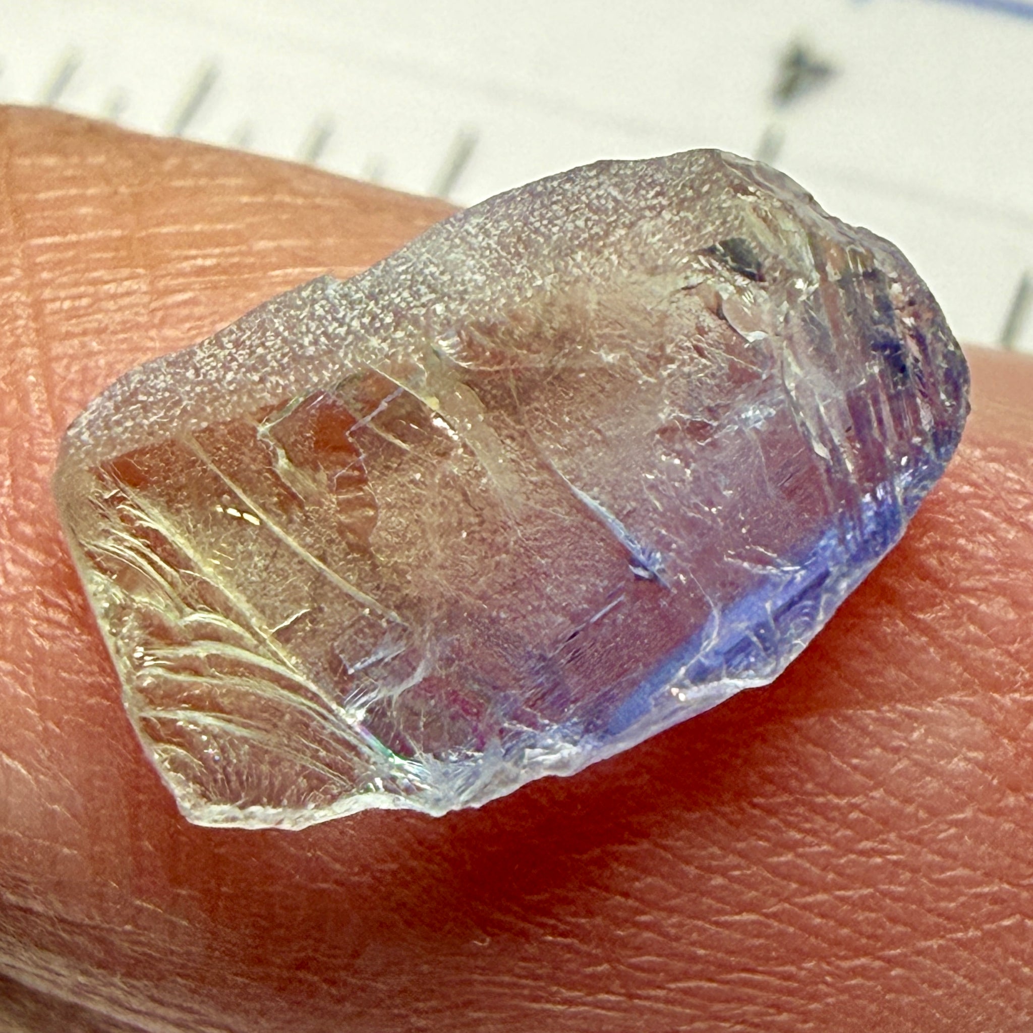 Tanzanite, 3.09ct, Tanzania, Untreated Unheated, flat and nice for setting as is in jewellery