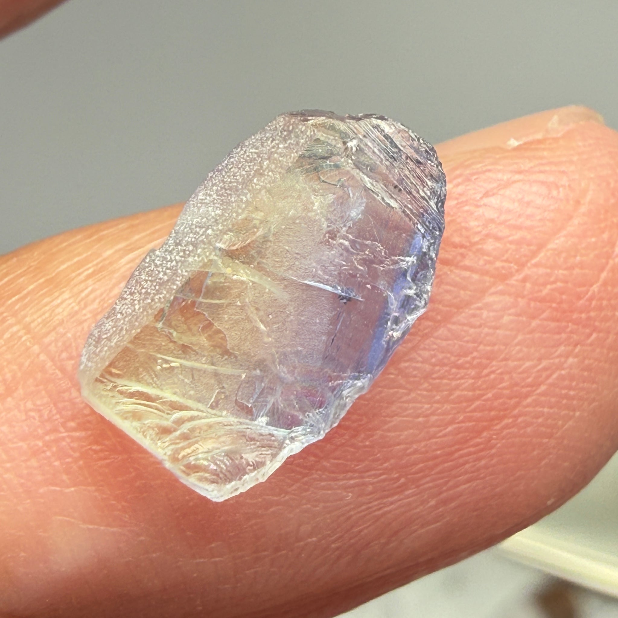 Tanzanite, 3.09ct, Tanzania, Untreated Unheated, flat and nice for setting as is in jewellery