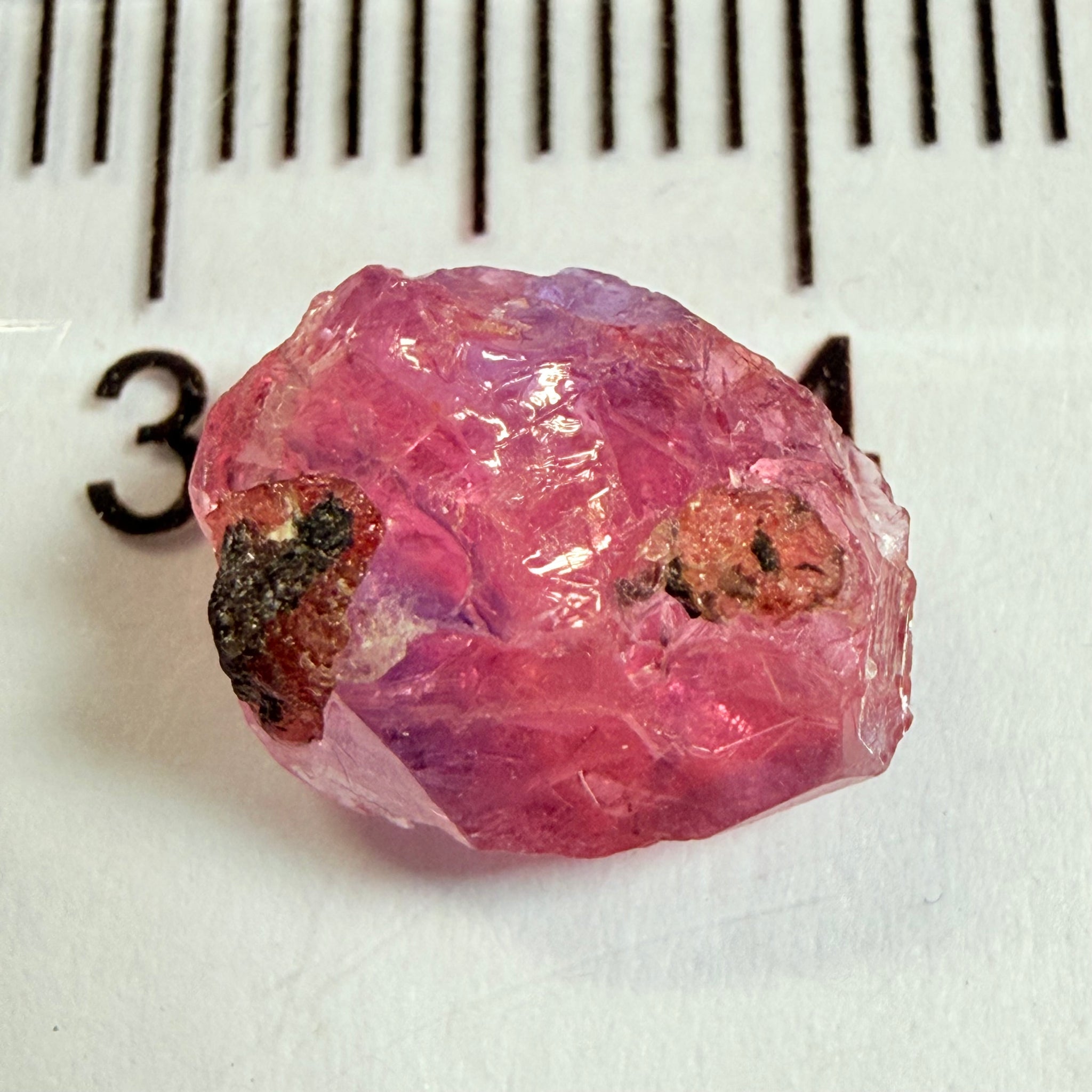 Winza Sapphire, 2.89ct, Winza, Tanzania, Untreated Unheated, flat stone, not for faceting, but great to set in jewellery as is