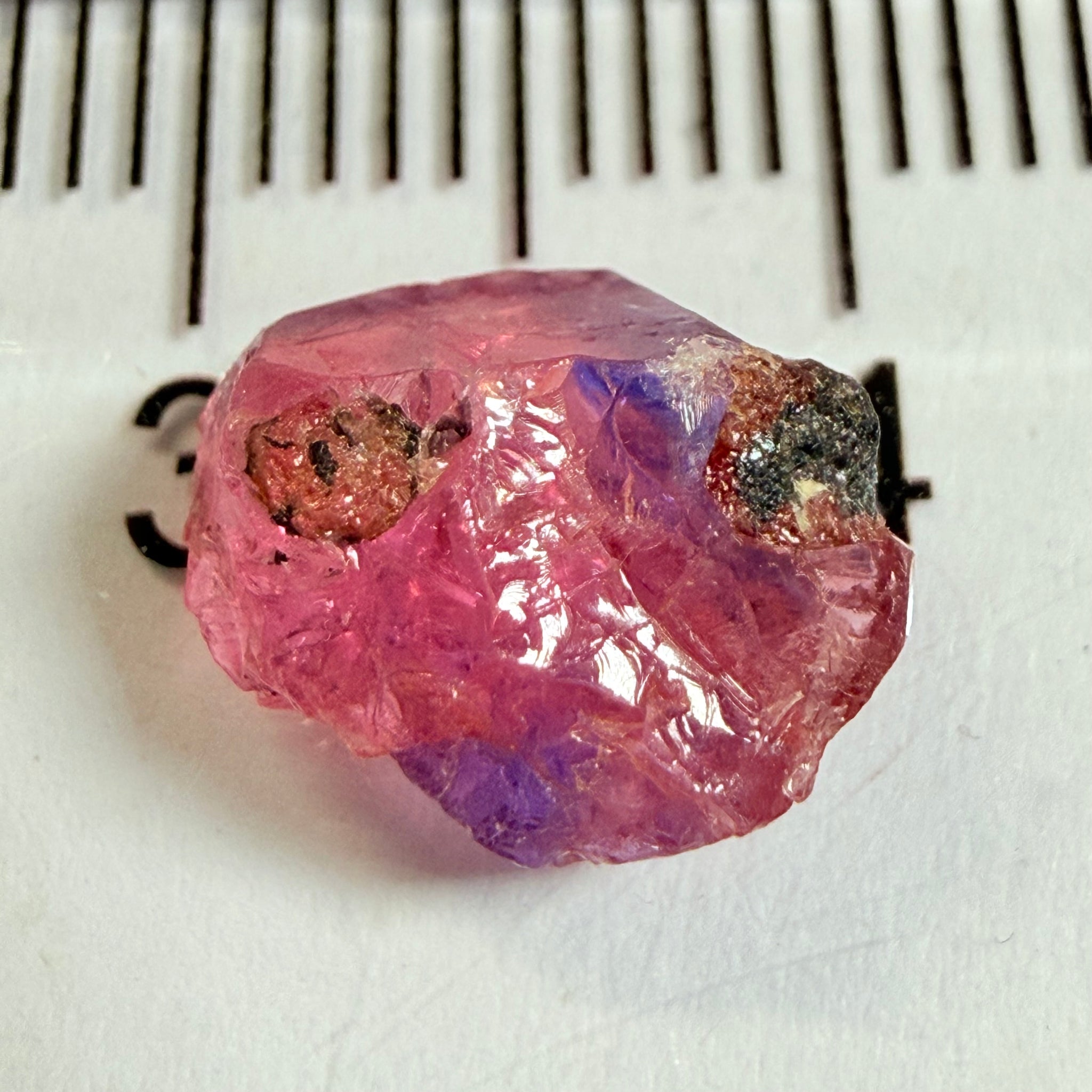 Winza Sapphire, 2.89ct, Winza, Tanzania, Untreated Unheated, flat stone, not for faceting, but great to set in jewellery as is