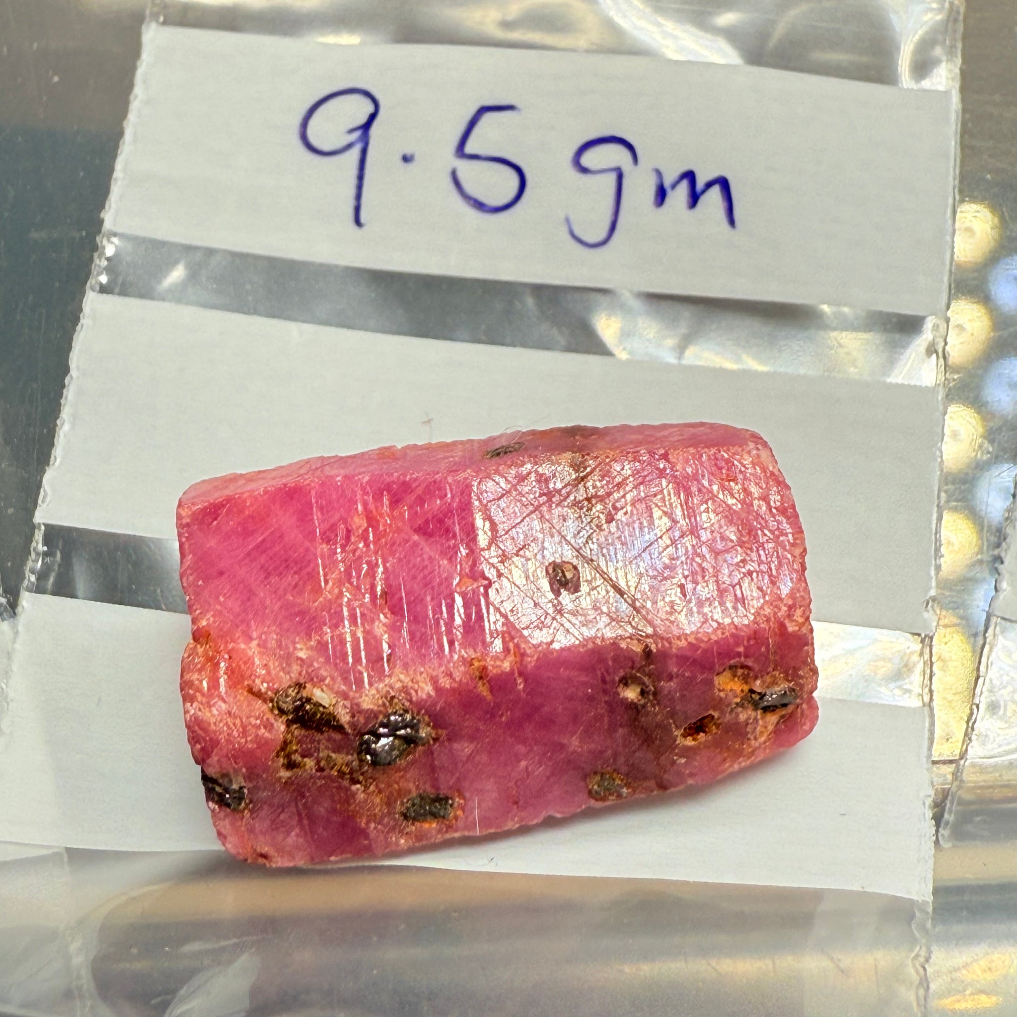 Sapphire Crystal, 9.50gm, Dodoma, Tanzania, Untreated Unheated