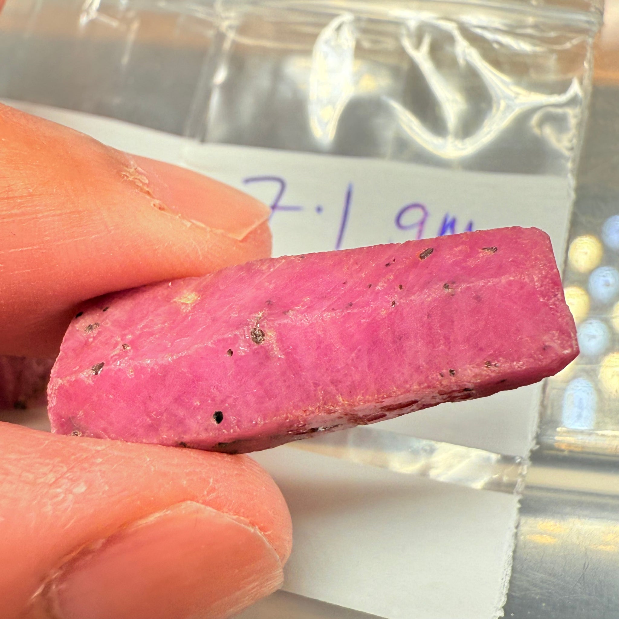 Sapphire Crystal, 7.10gm, Dodoma, Tanzania, Untreated Unheated