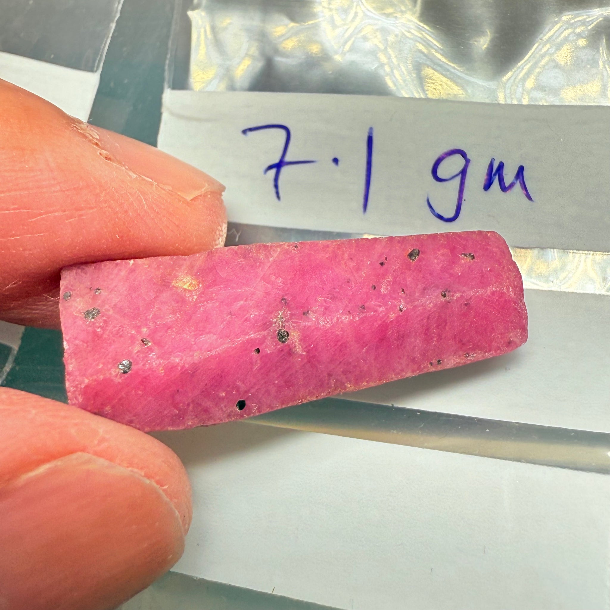 Sapphire Crystal, 7.10gm, Dodoma, Tanzania, Untreated Unheated