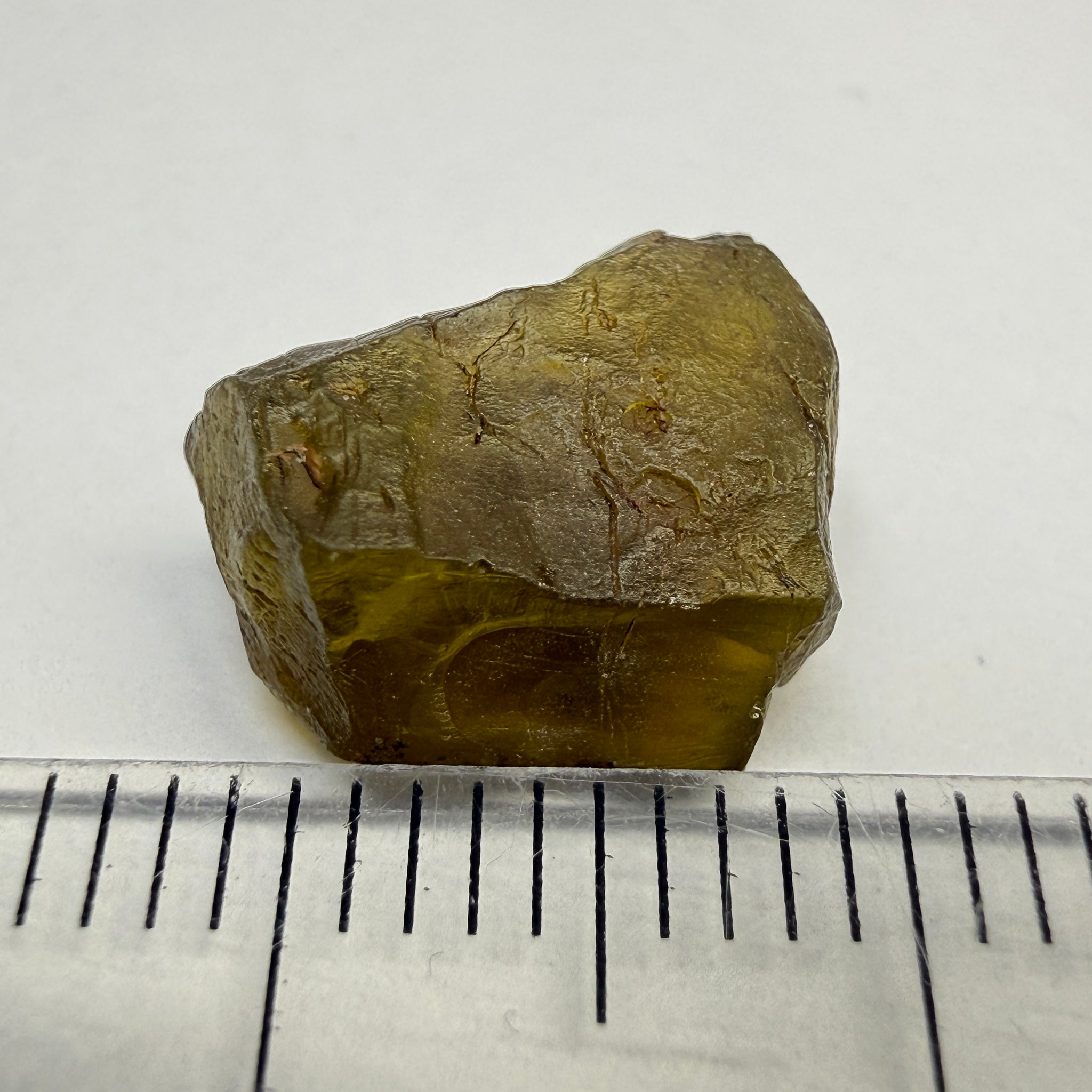 Peridot, 5.20ct, Tanzania, Untreated Unheated, muddy green colour, see shape, vvs