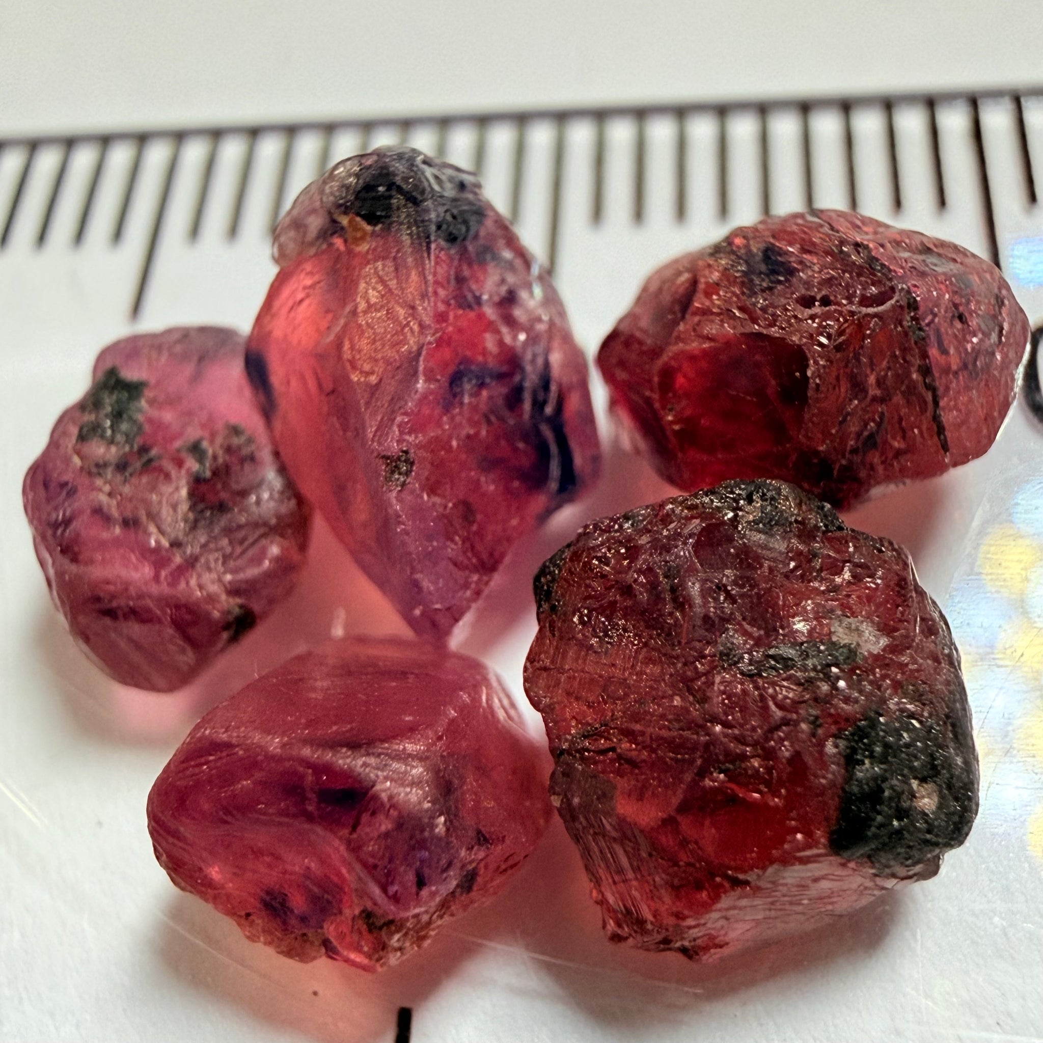 Winza Sapphire Lot, 12.24ct, Winza, Tanzania, Untreated Unheated. Too included to facet but set them in jewellery as is