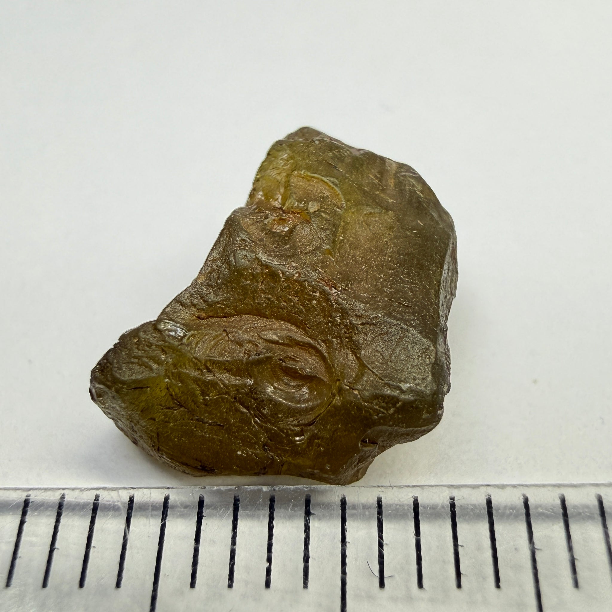 Peridot, 5.20ct, Tanzania, Untreated Unheated, muddy green colour, see shape, vvs