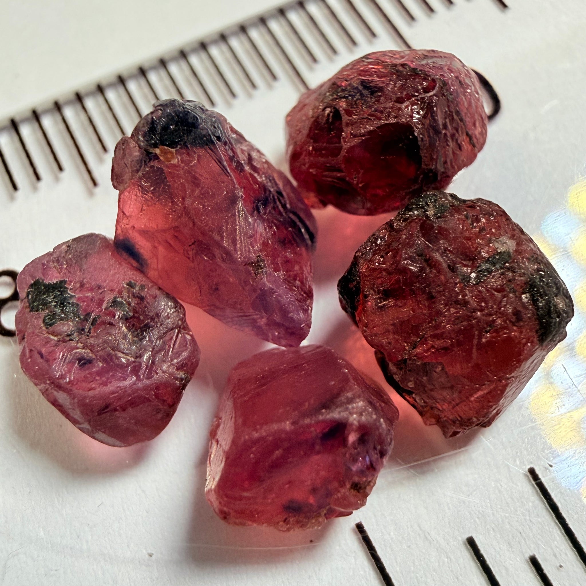 Winza Sapphire Lot, 12.24ct, Winza, Tanzania, Untreated Unheated. Too included to facet but set them in jewellery as is