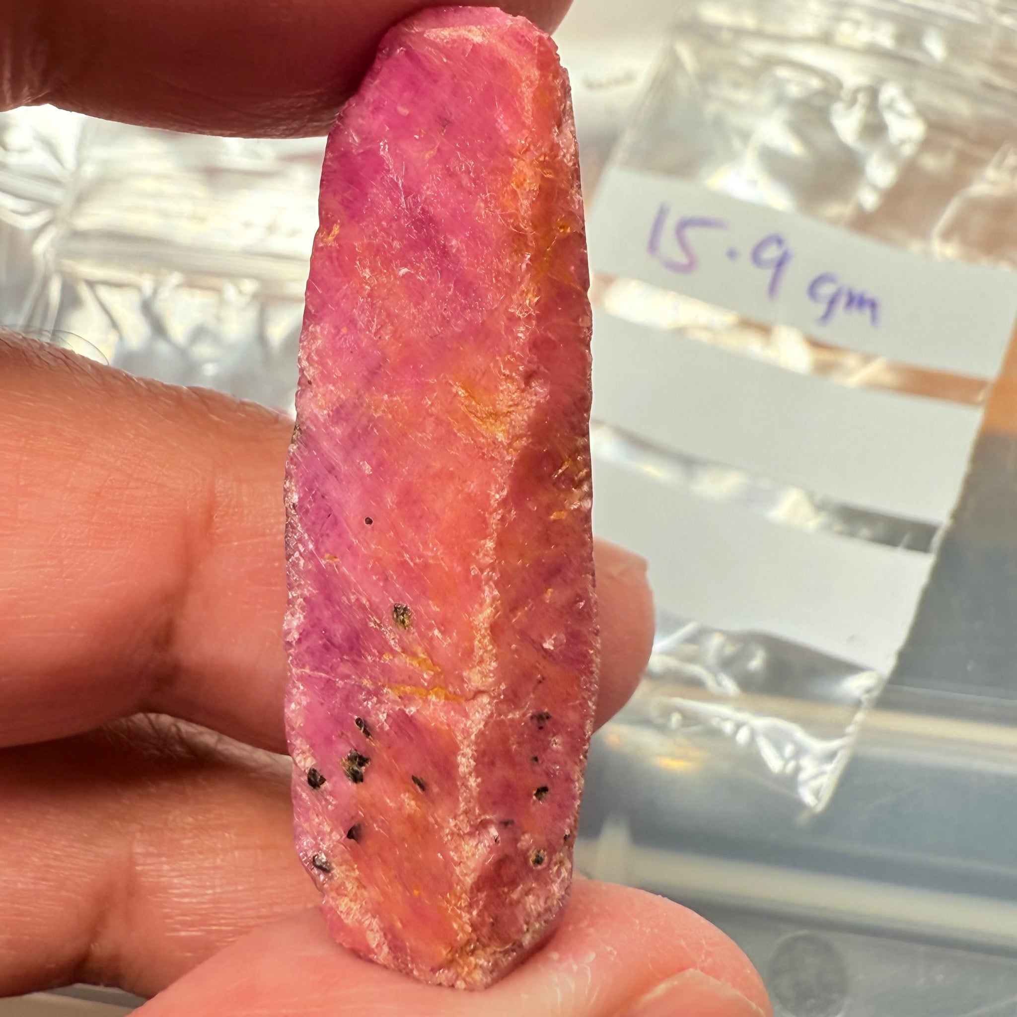 Sapphire Crystal, 15.90gm, Dodoma, Tanzania, Untreated Unheated