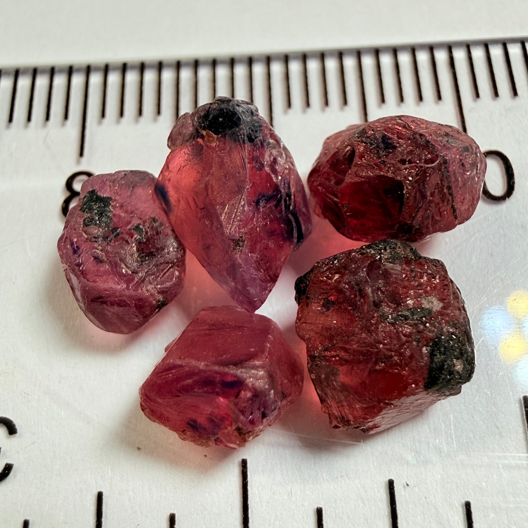 Winza Sapphire Lot, 12.24ct, Winza, Tanzania, Untreated Unheated. Too included to facet but set them in jewellery as is