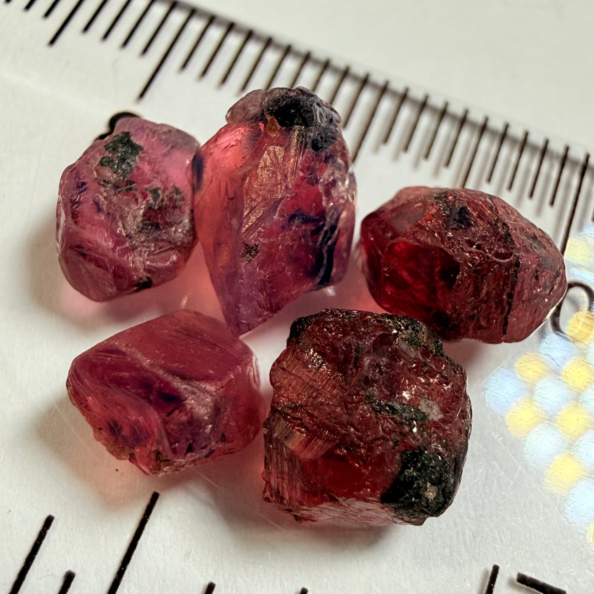 Winza Sapphire Lot, 12.24ct, Winza, Tanzania, Untreated Unheated. Too included to facet but set them in jewellery as is