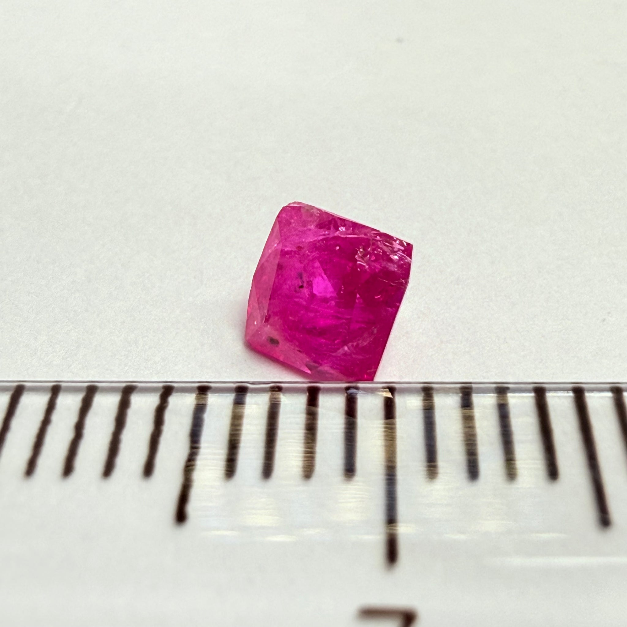 Ruby, 0.55ct, Tanzania, Untreated Unheated, native cut, very badly cut, going cheap