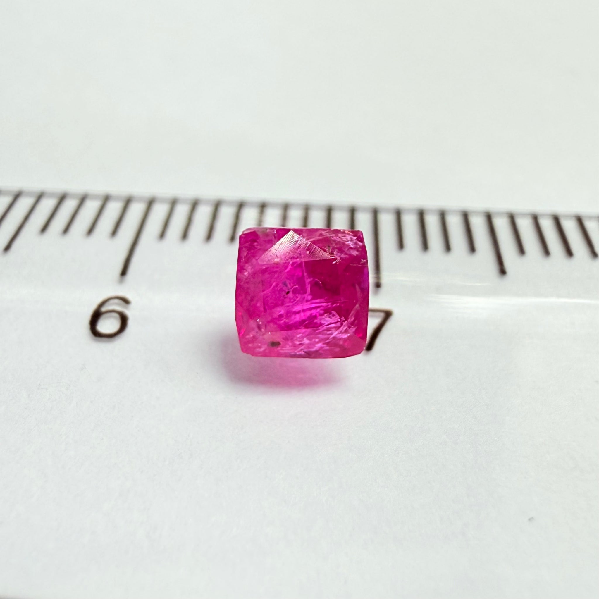 Ruby, 0.55ct, Tanzania, Untreated Unheated, native cut, very badly cut, going cheap