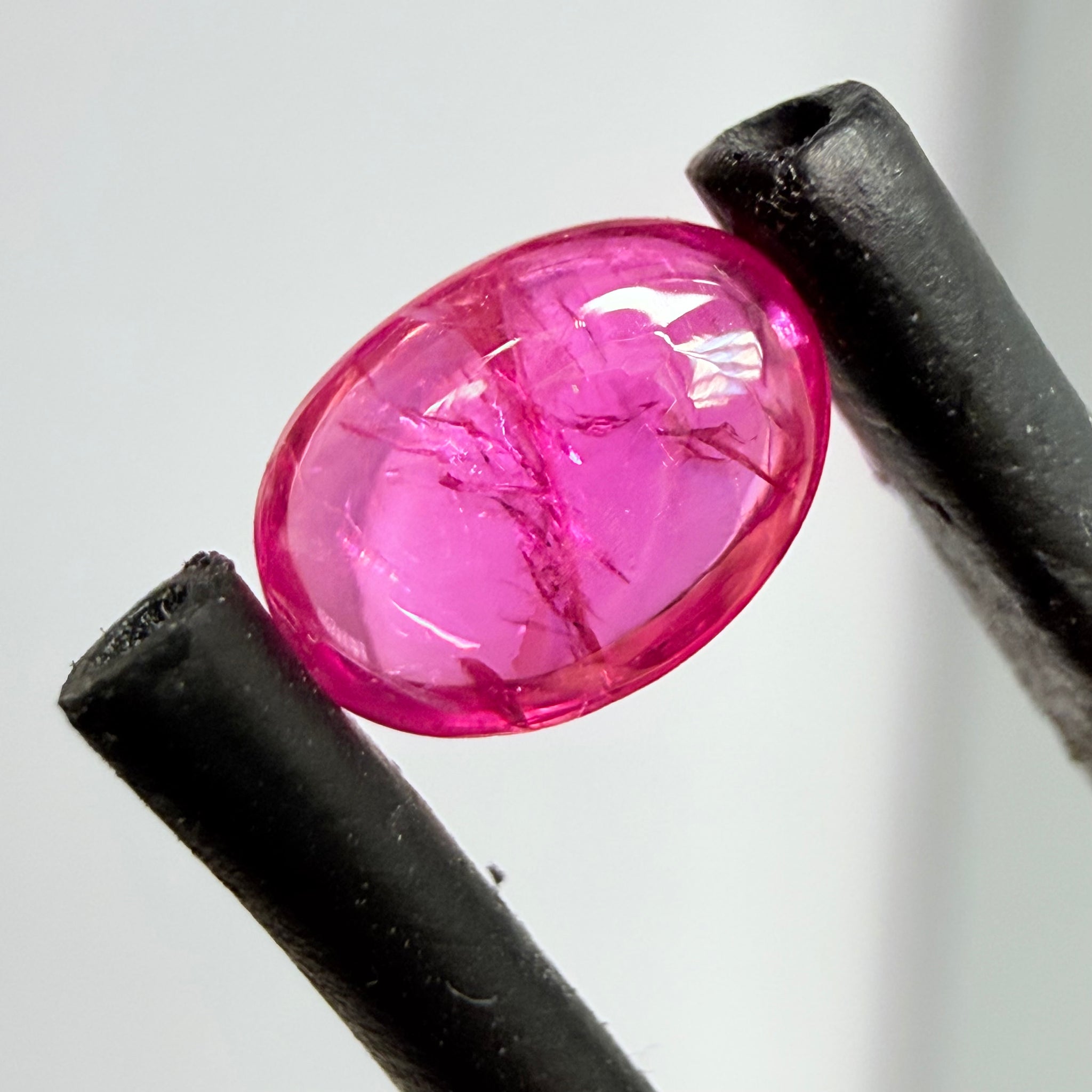 Ruby Cabochon Cut, 0.43ct, Tanzania, Untreated Unheated
