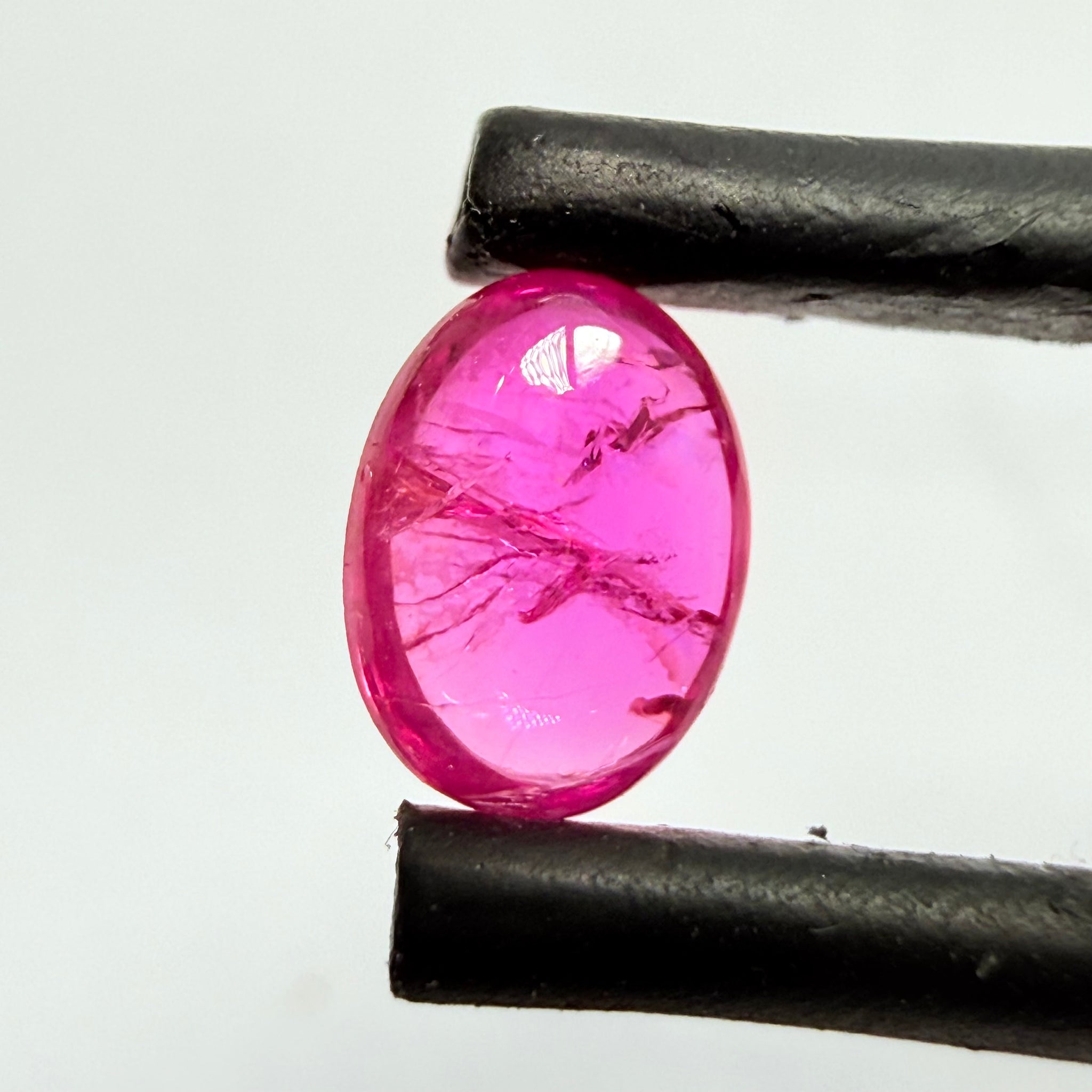 Ruby Cabochon Cut, 0.43ct, Tanzania, Untreated Unheated