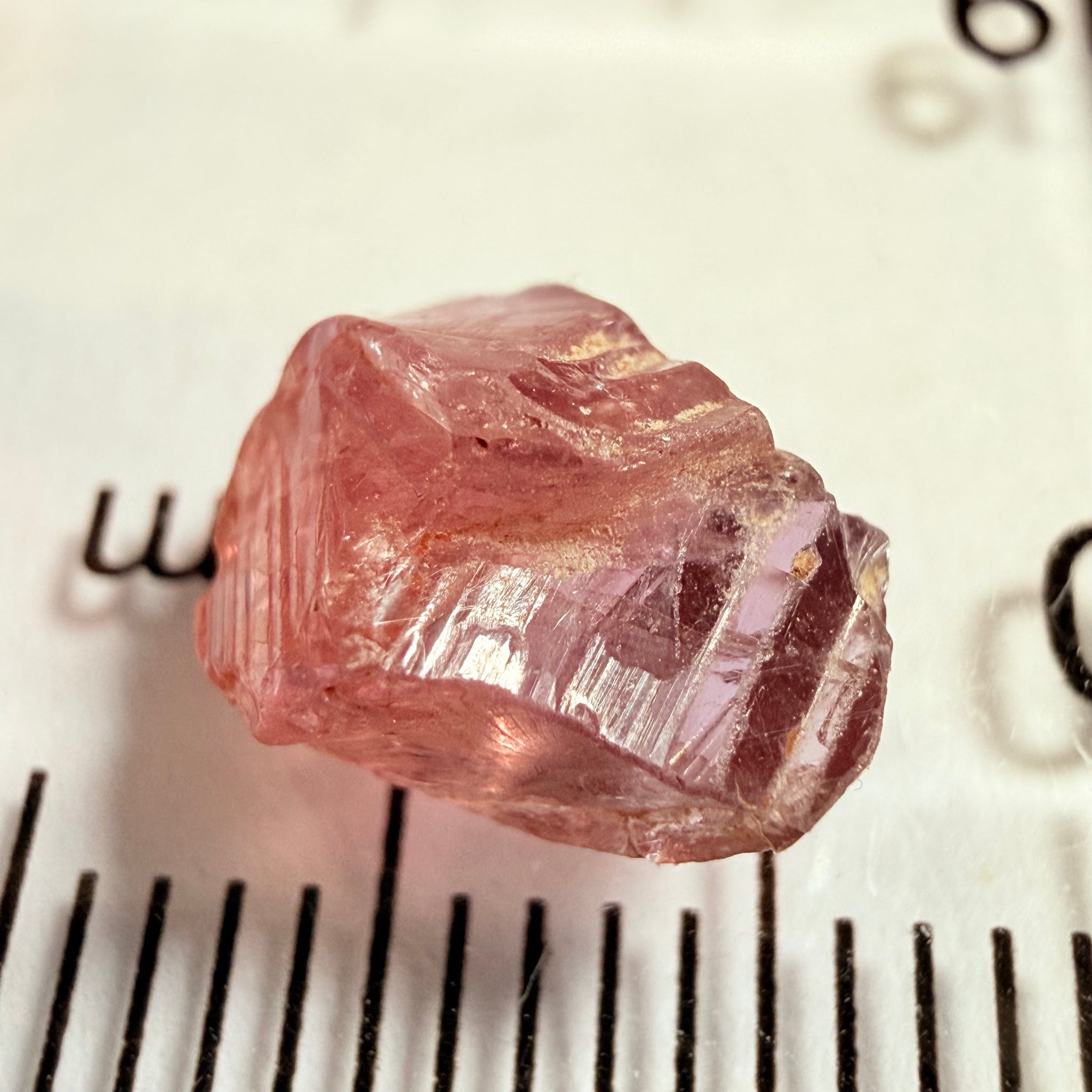 Winza Sapphire Crystal, 2.87ct, Winza, Tanzania, Untreated Unheated, flat stone, not for faceting, but great to set in jewellery as is