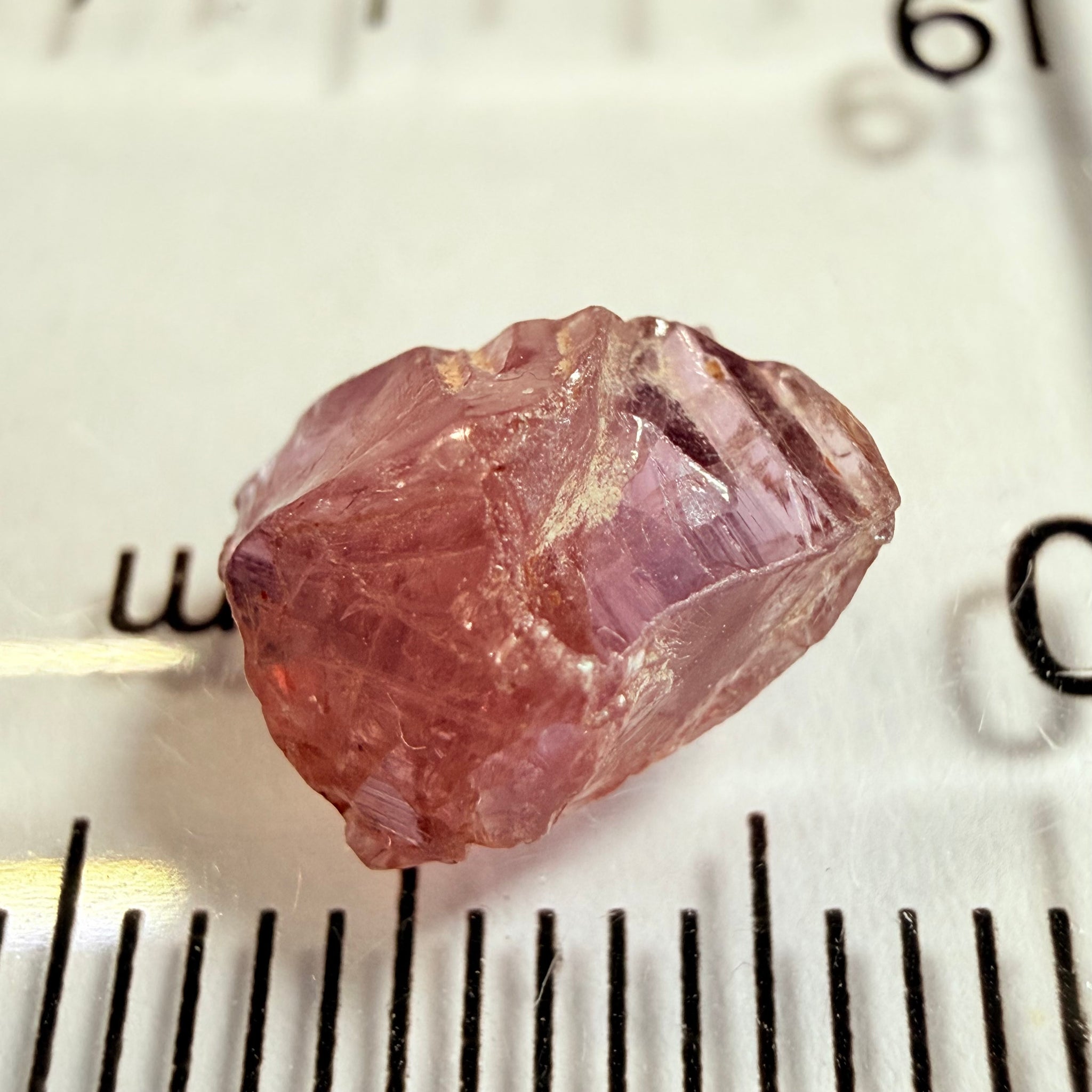 Winza Sapphire Crystal, 2.87ct, Winza, Tanzania, Untreated Unheated, flat stone, not for faceting, but great to set in jewellery as is