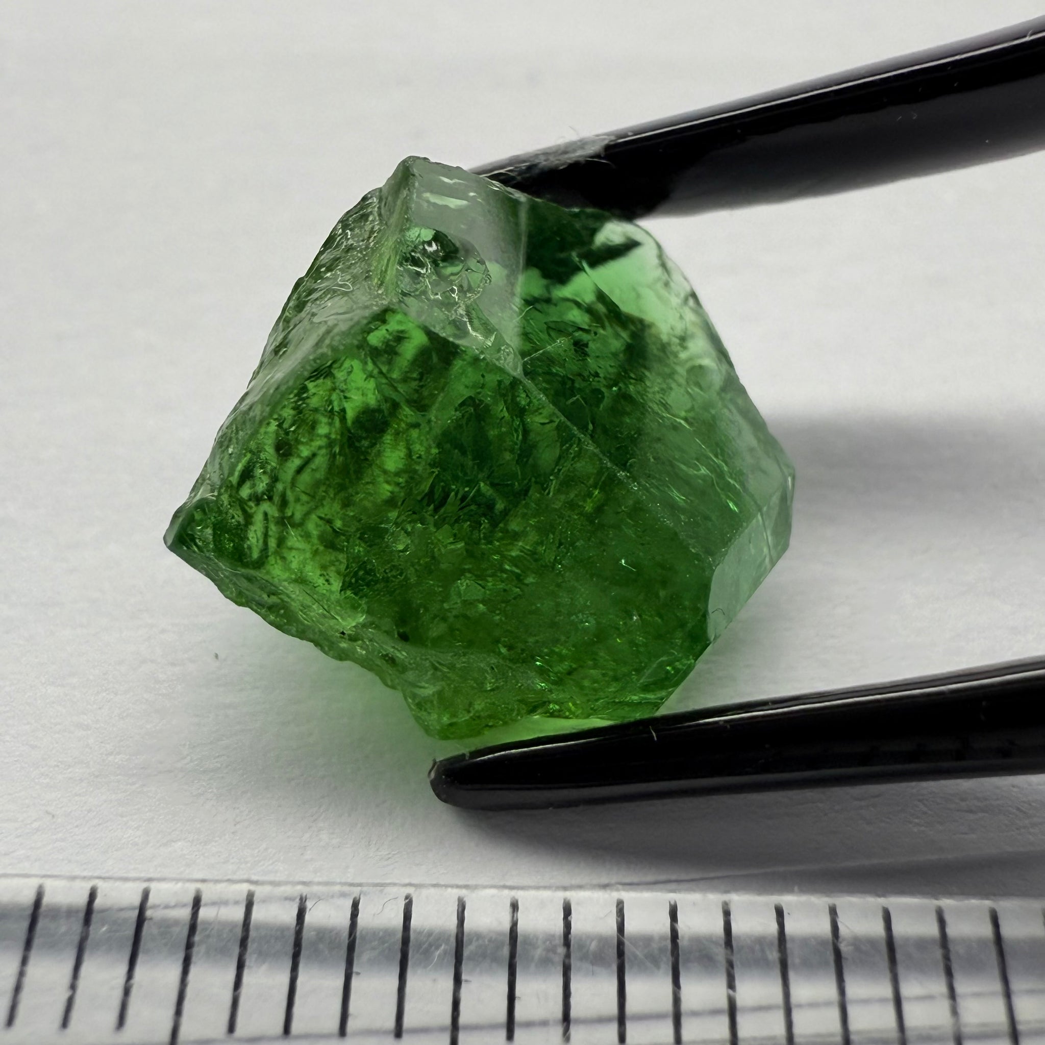 Chrome Tourmaline Crystal, 6.83ct, Laletema hills, Tanzania, Untreated Unheated, specimen grade only not for faceting, set it as is into jewellery