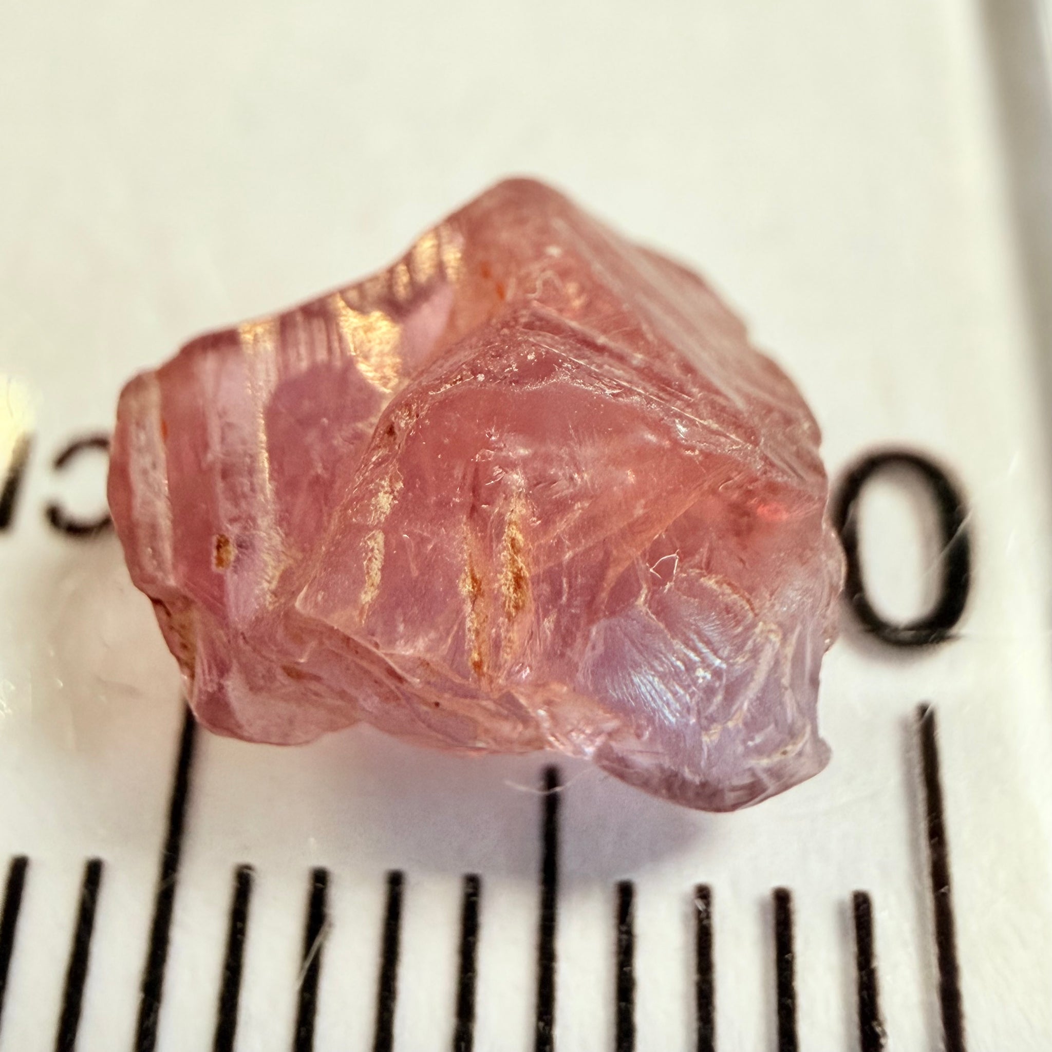 Winza Sapphire Crystal, 2.87ct, Winza, Tanzania, Untreated Unheated, flat stone, not for faceting, but great to set in jewellery as is