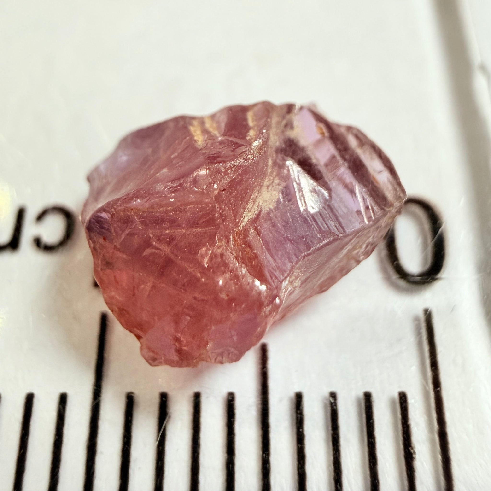 Winza Sapphire Crystal, 2.87ct, Winza, Tanzania, Untreated Unheated, flat stone, not for faceting, but great to set in jewellery as is