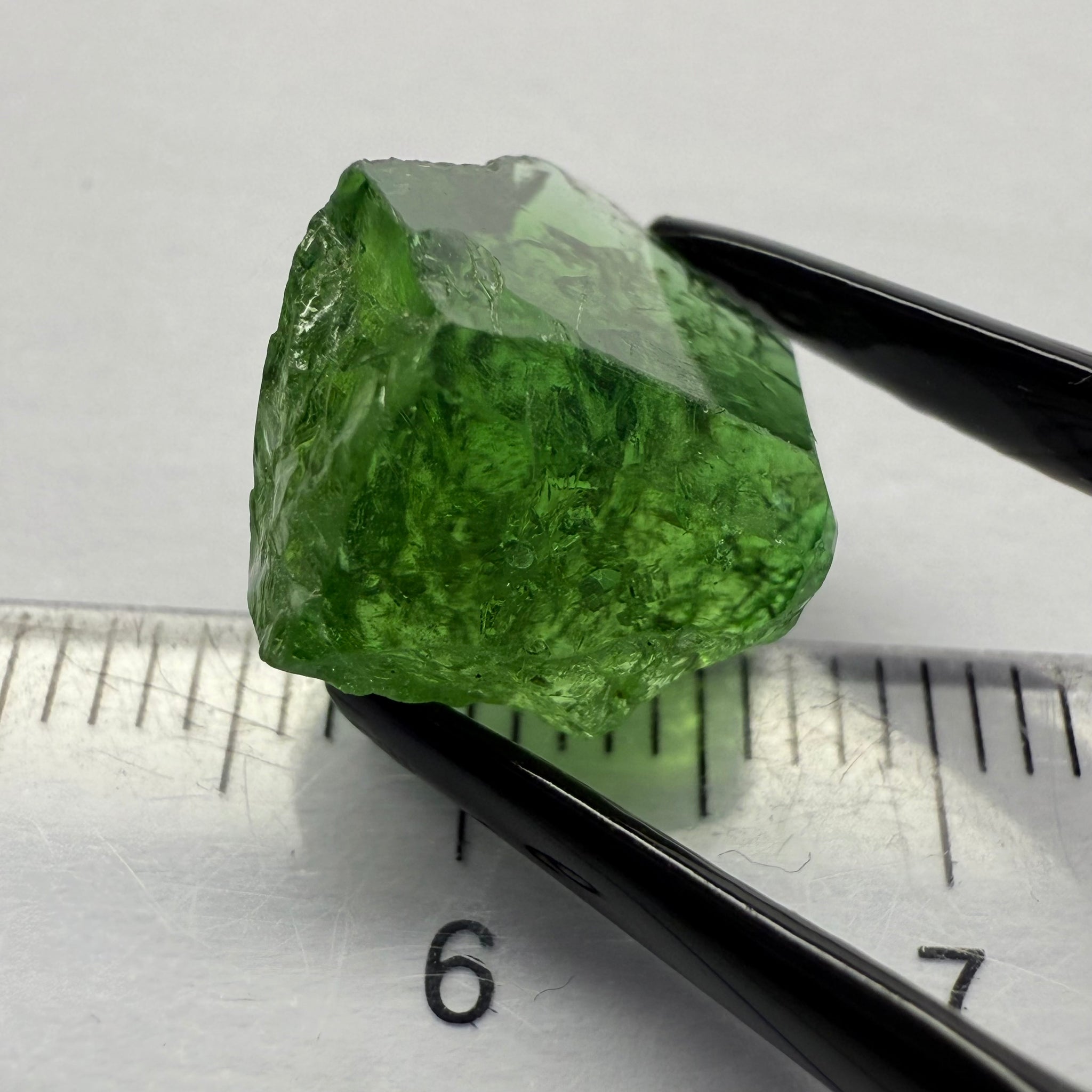 Chrome Tourmaline Crystal, 6.83ct, Laletema hills, Tanzania, Untreated Unheated, specimen grade only not for faceting, set it as is into jewellery
